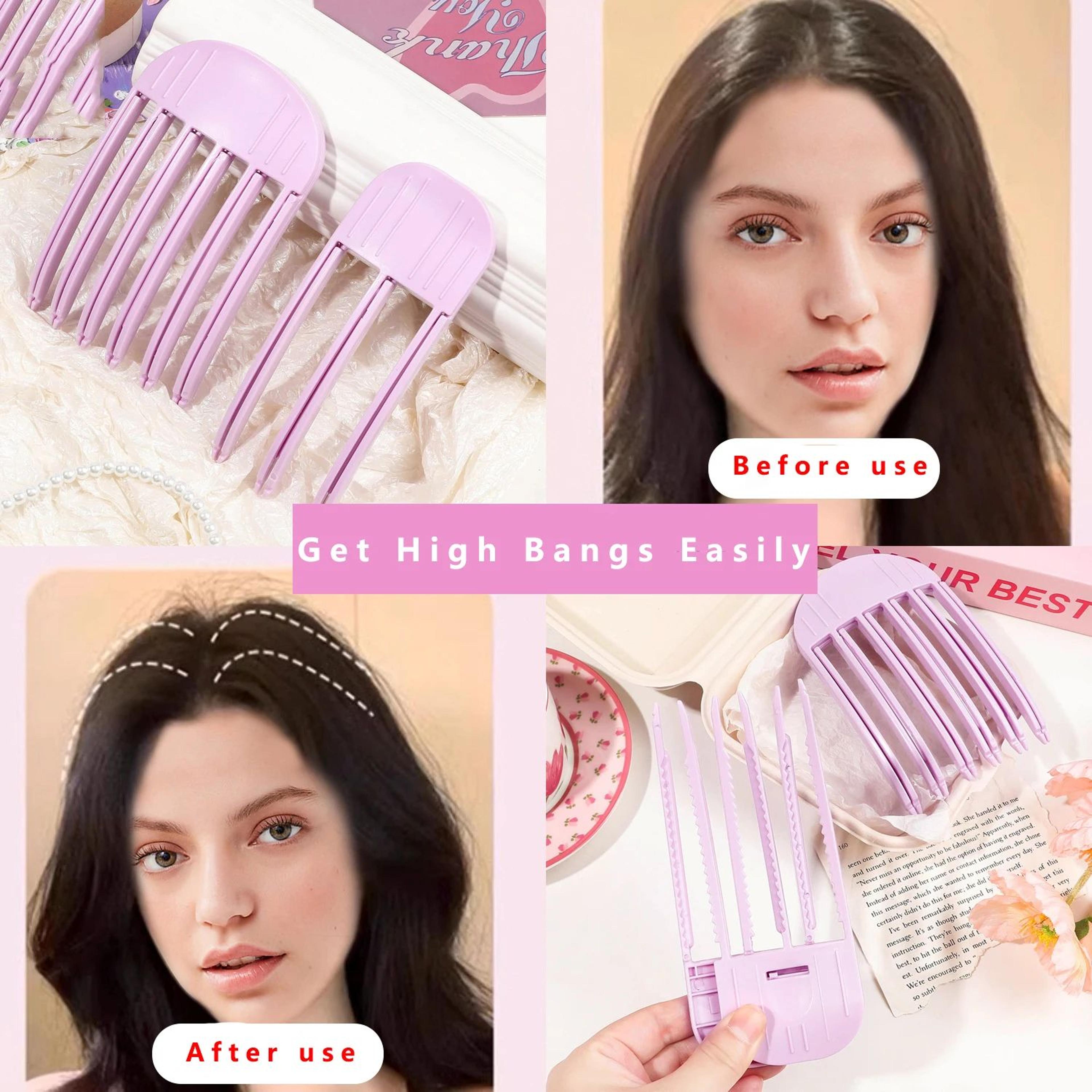 comb style hair root volume clip
