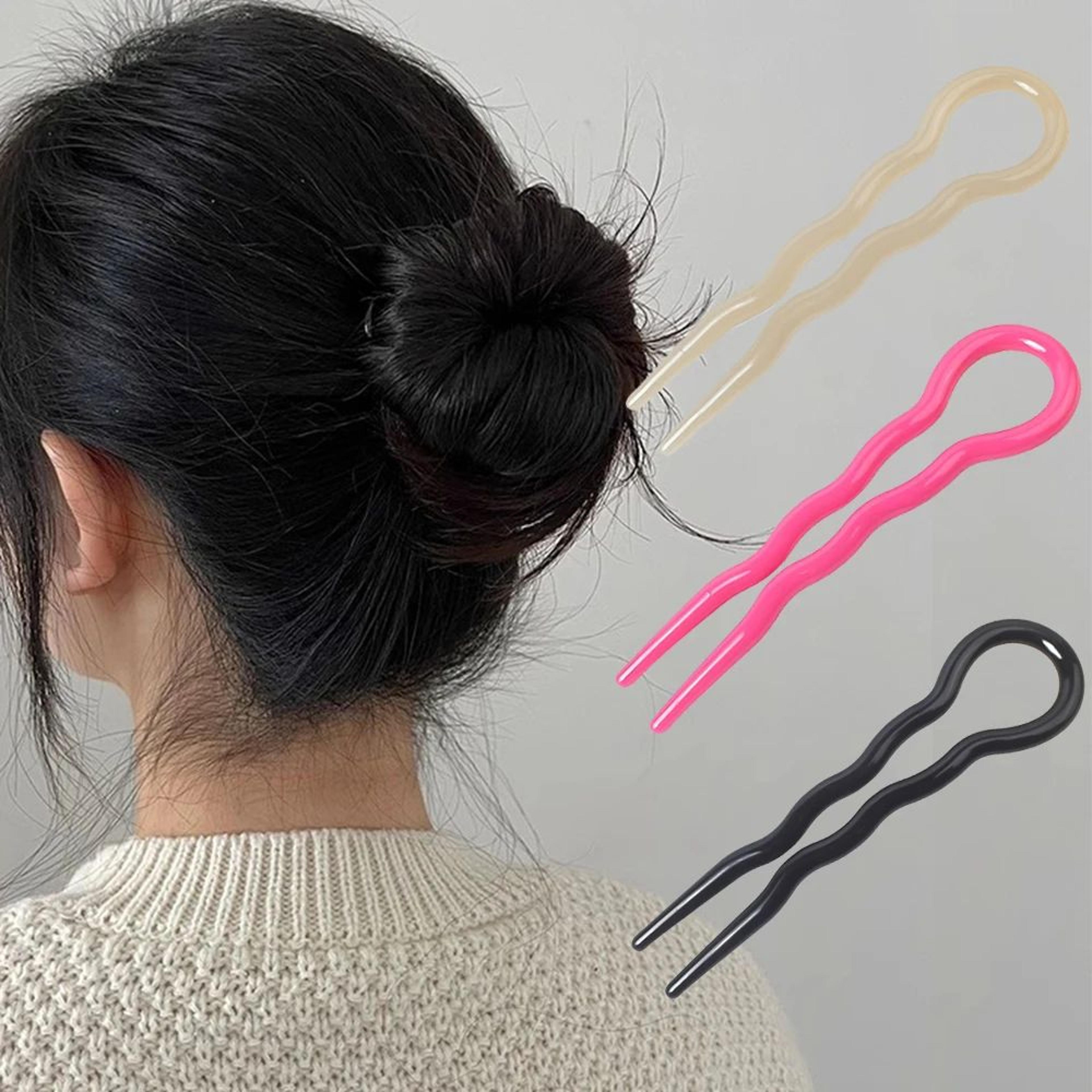 vintage u shape bun hair stick