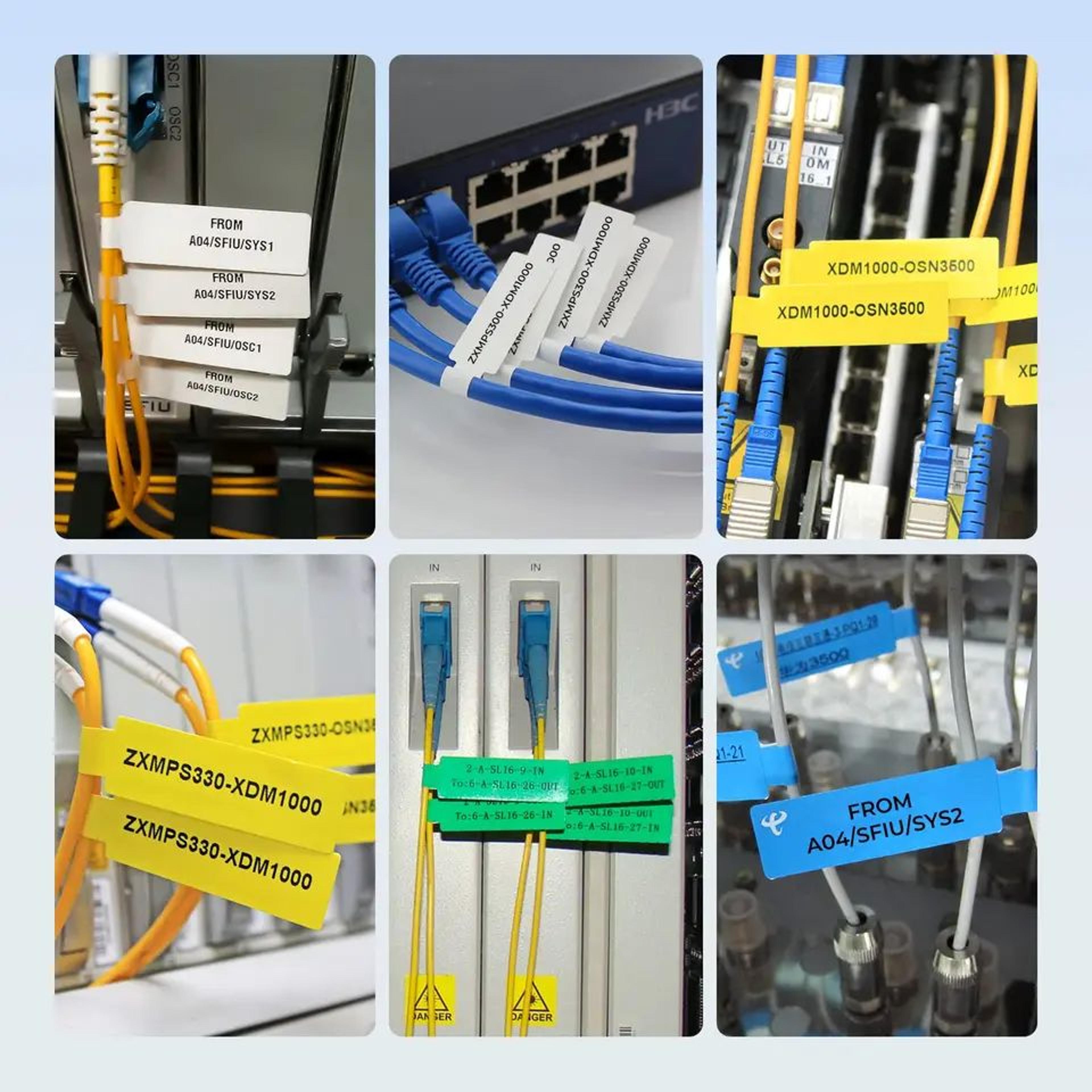 Waterproof Color Cable Label Stickers 5