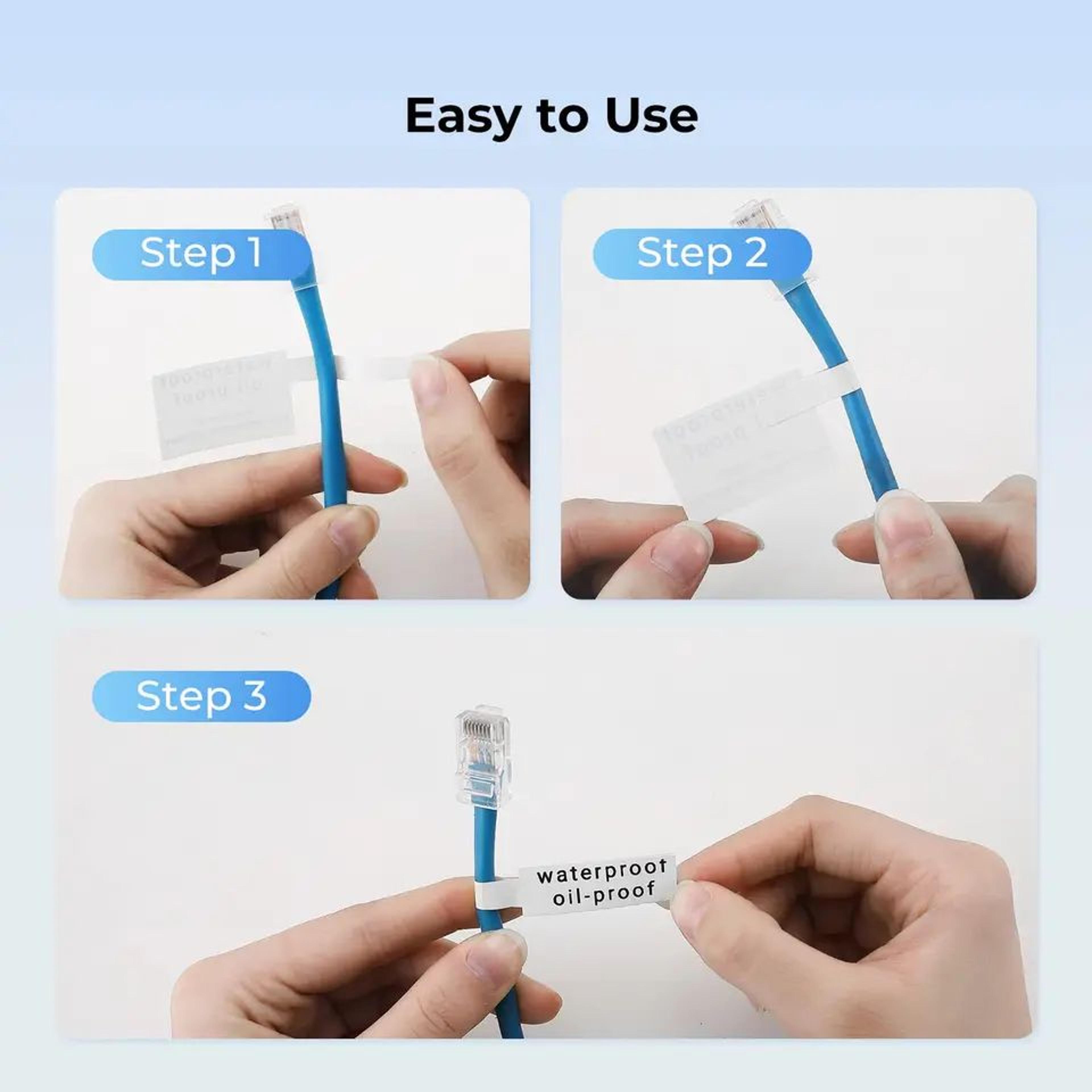 Waterproof Color Cable Label Stickers 4