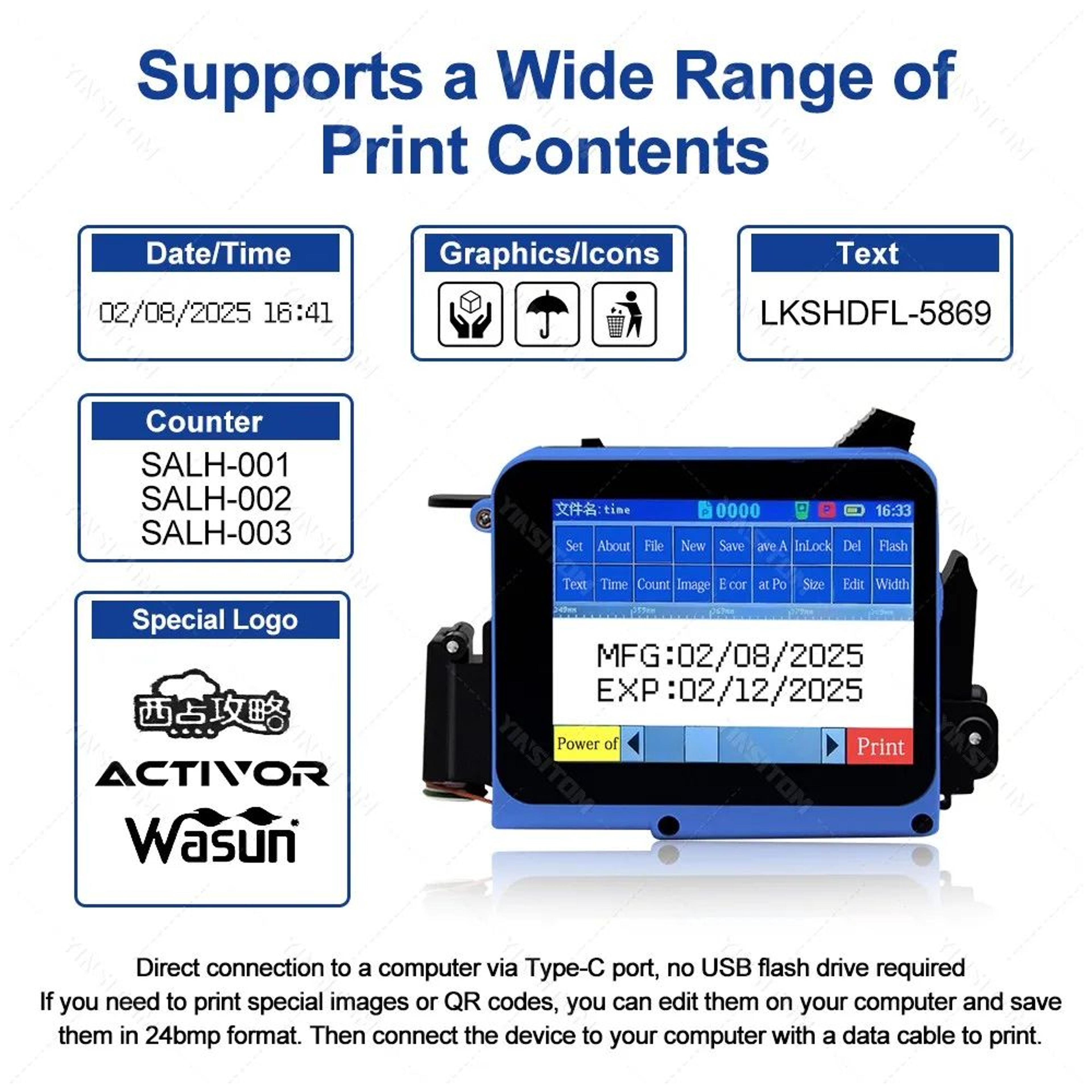 Handheld Inkjet Batch Coding And Barcode Printer 2