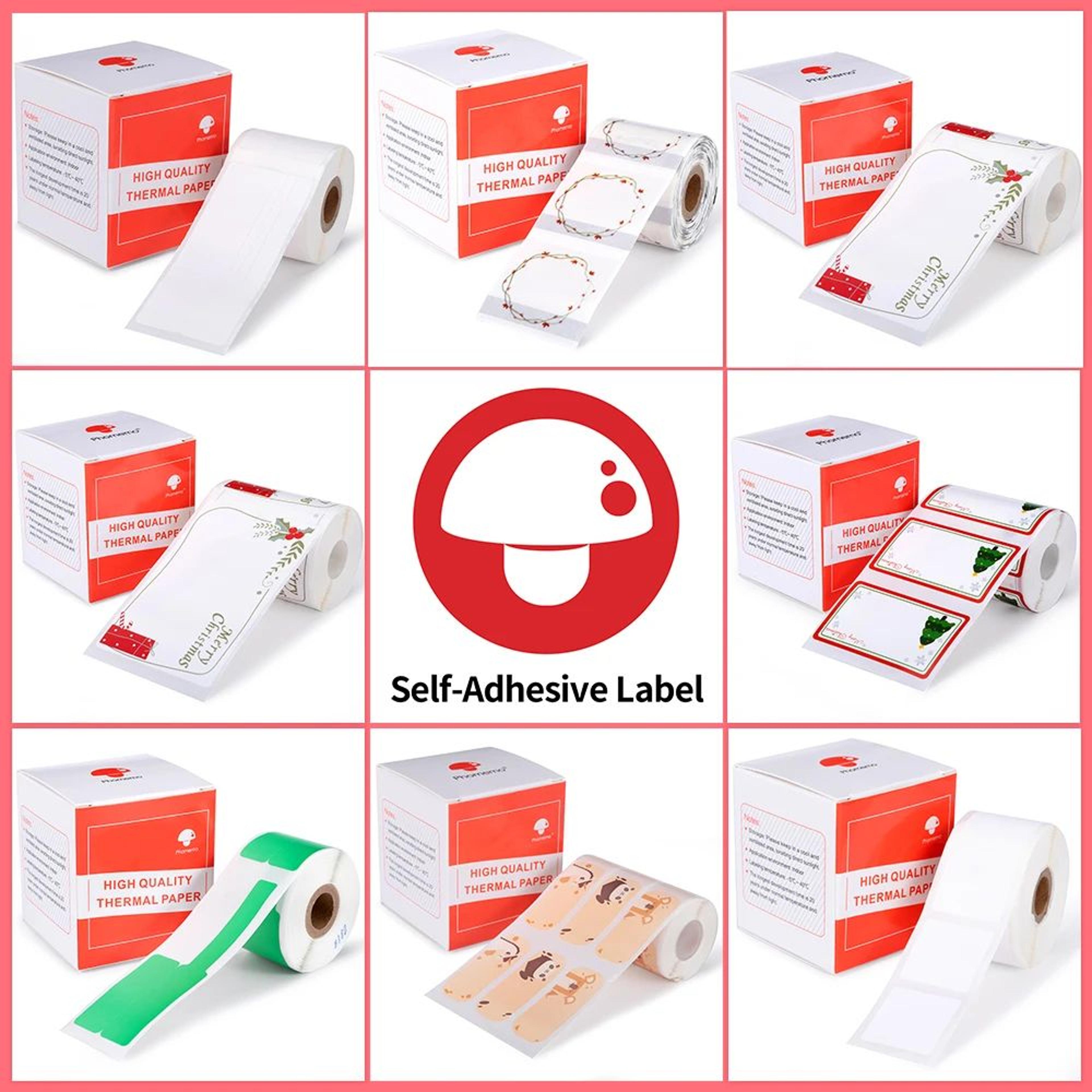 waterproof rectangle thermal label stickers