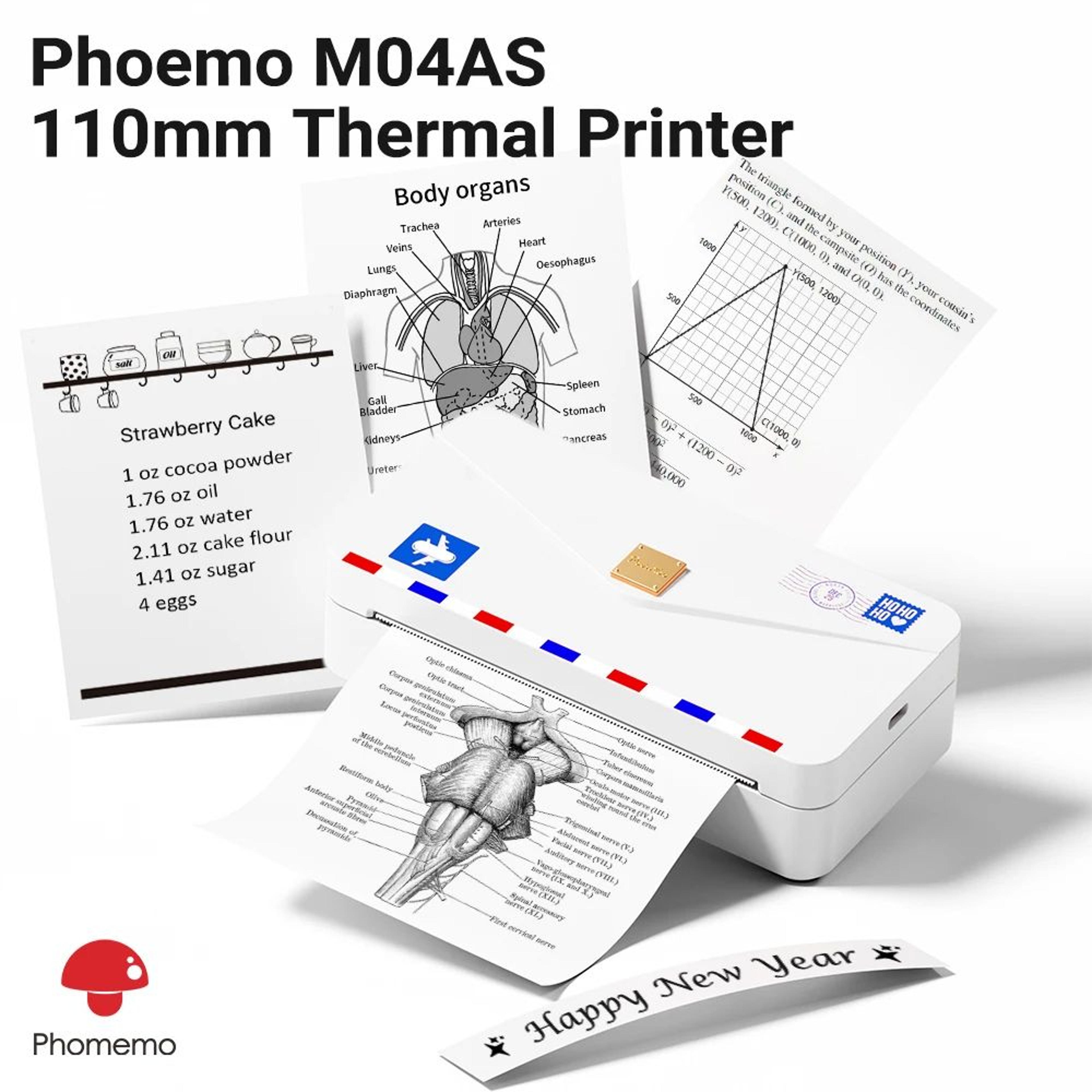 300 dpi wireless pocket thermal printer