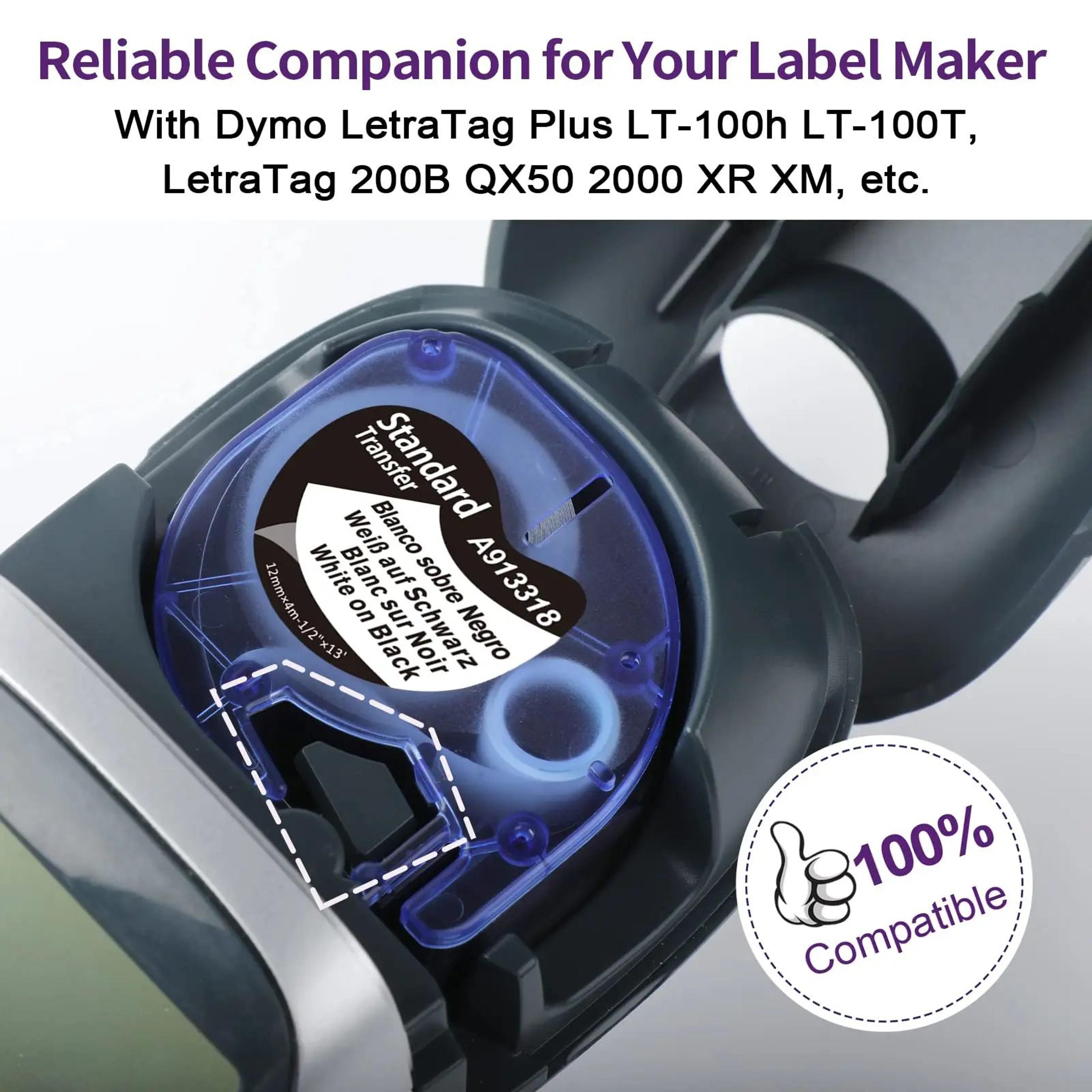white plastic label maker tape refill
