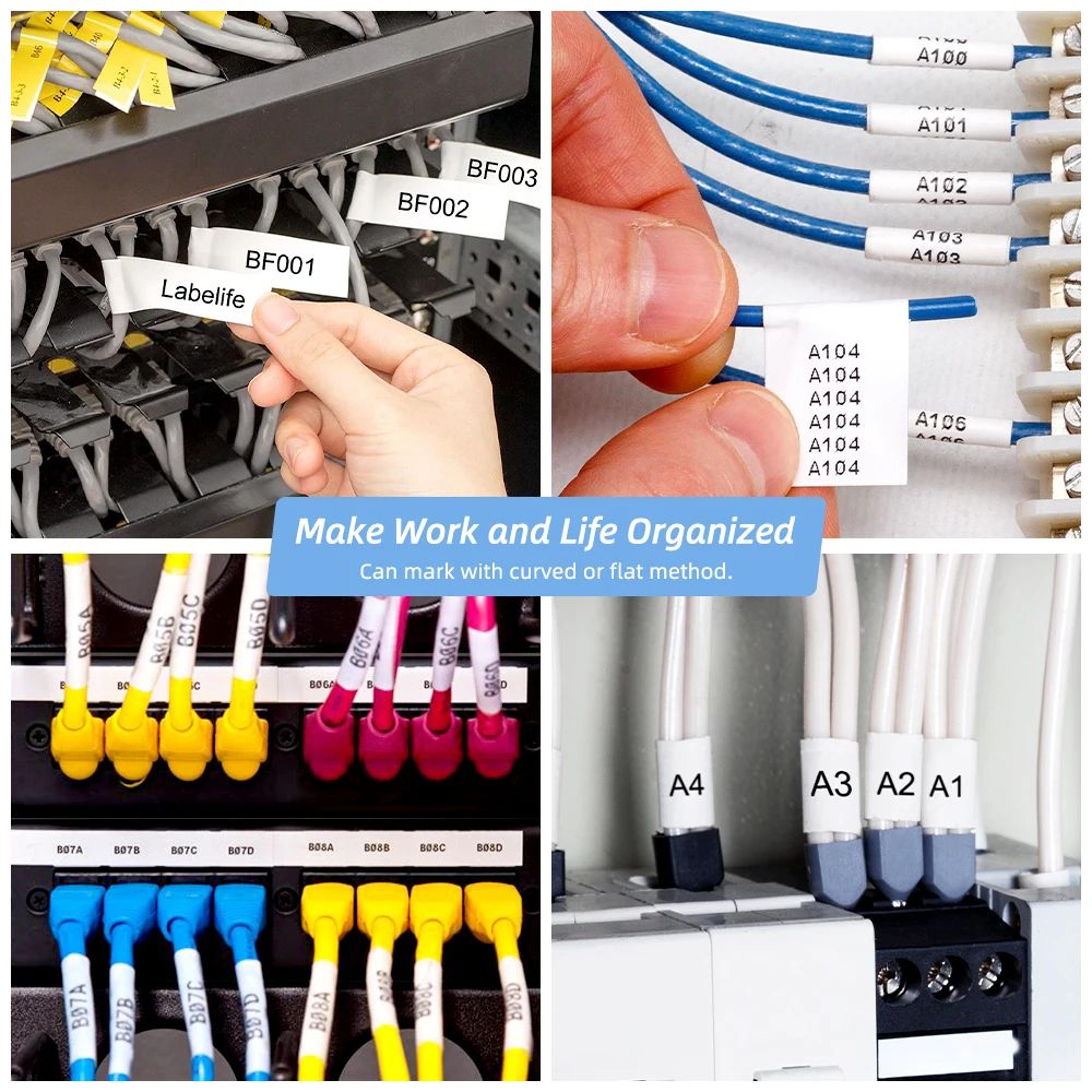 Multicolor Flexible Cable Label Tape Refill 2