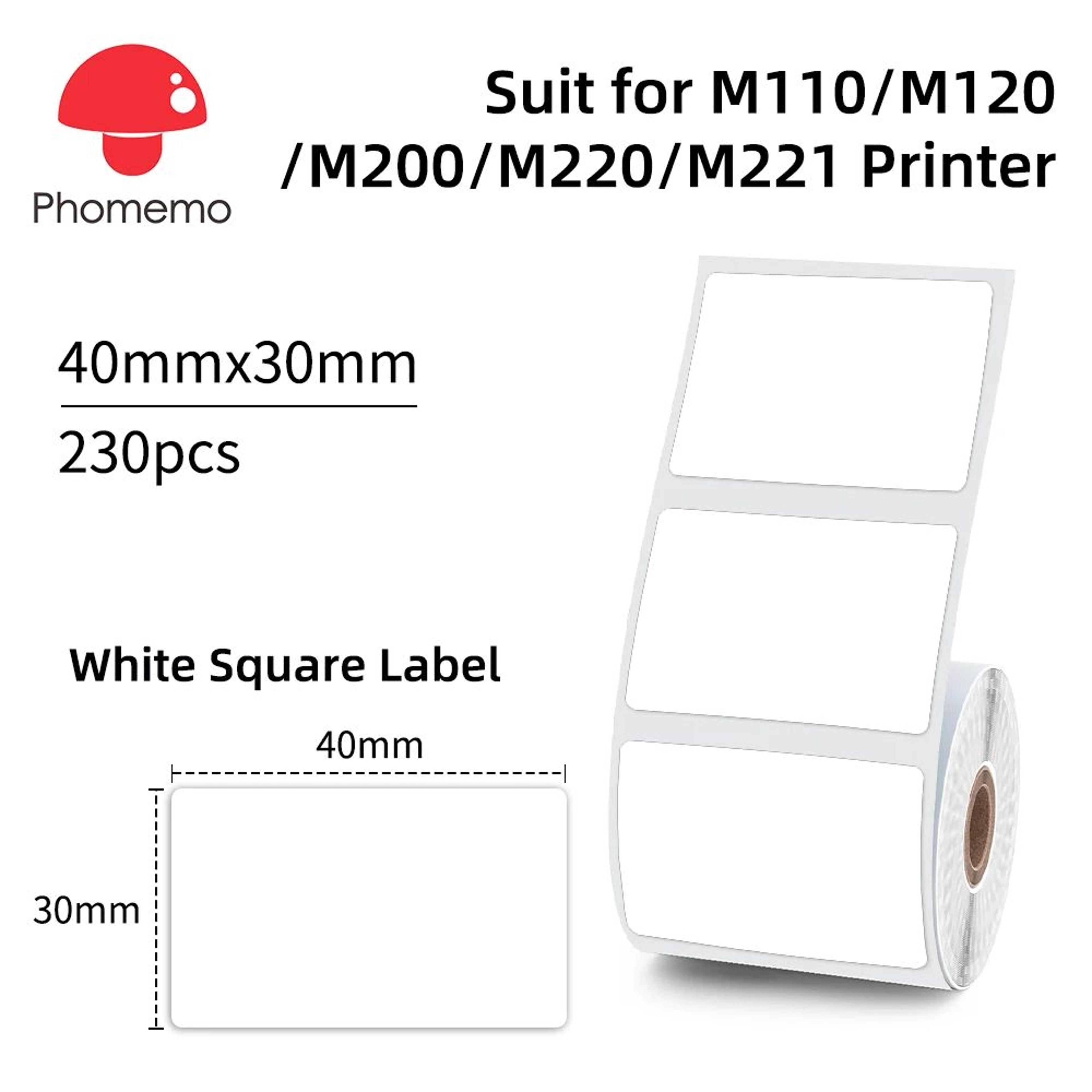 multi-size thermal barcode and product label rolls