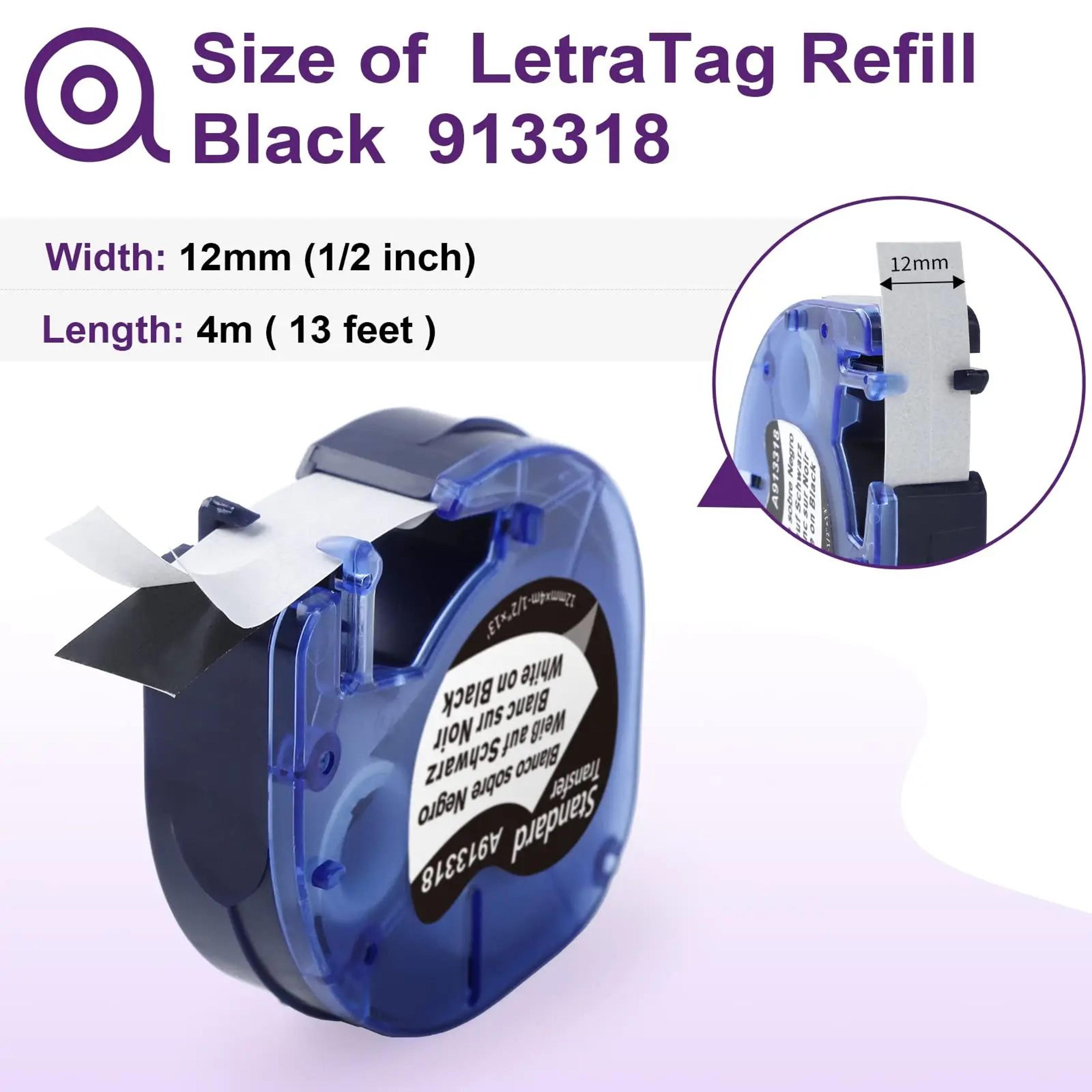 White Plastic Label Tape Replacement Cartridge 2