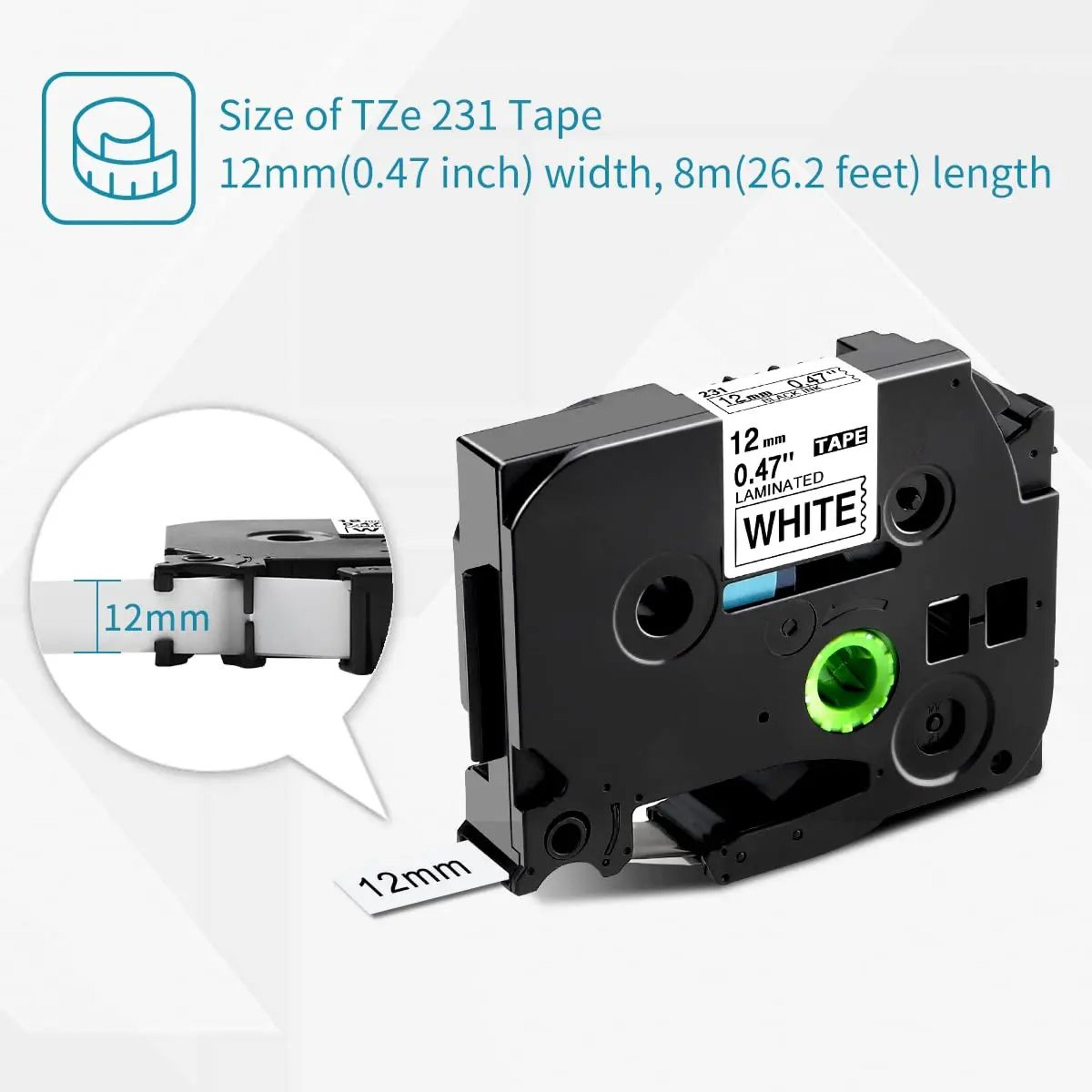 Laminated Label Tape Durable Replacement Cartridge 5