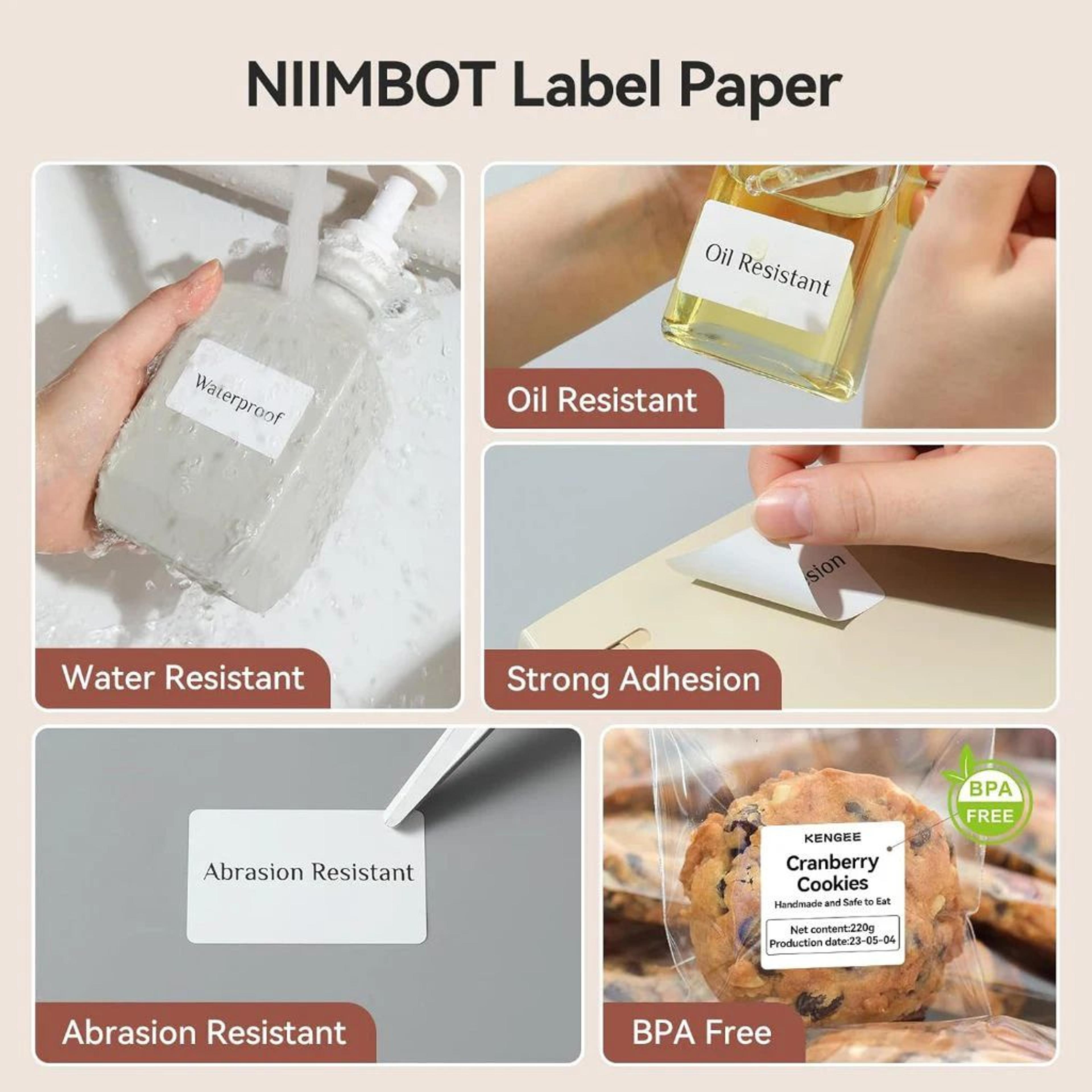 B1 B21 Waterproof Thermal Label Stickers 3