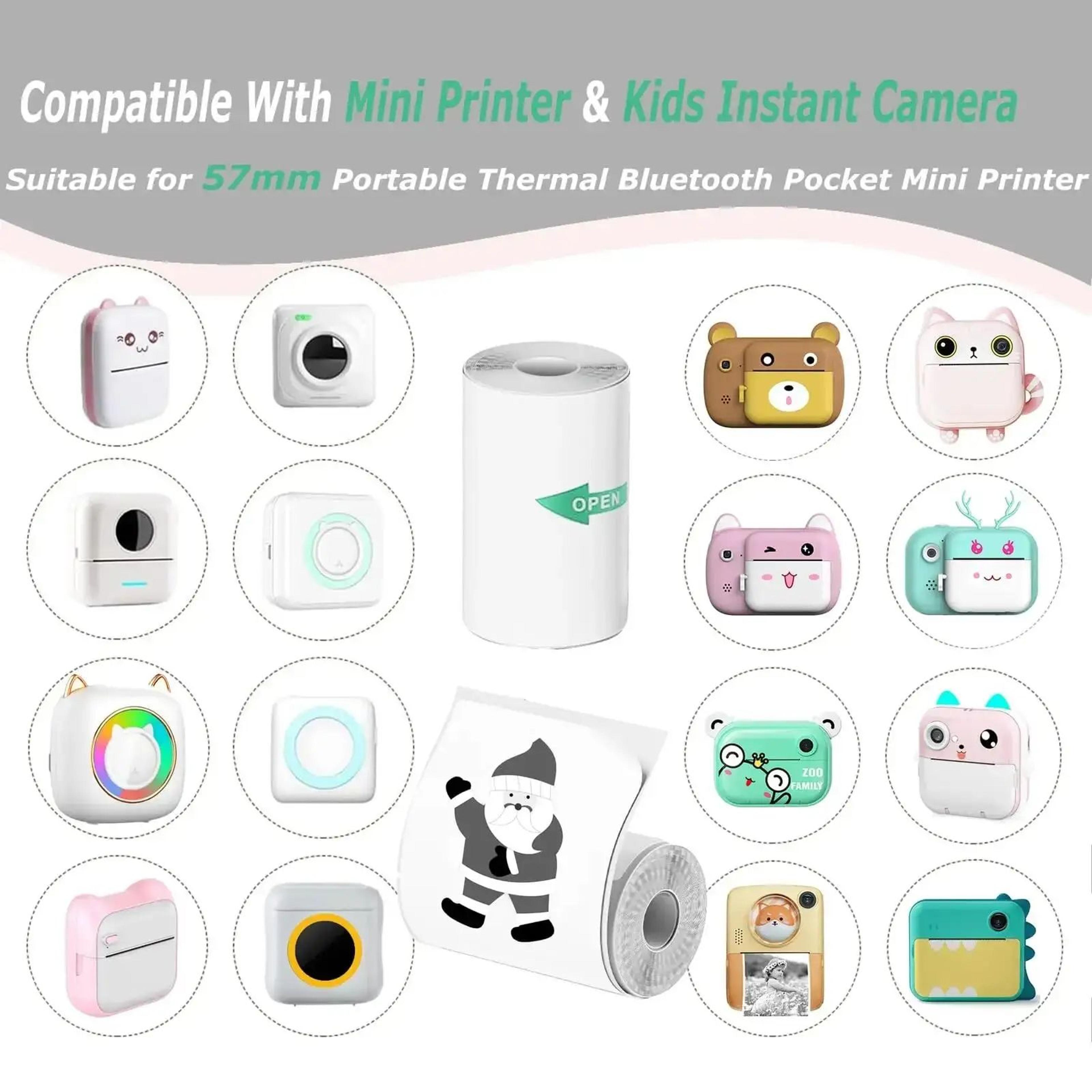 Mini Thermal Sticker Paper Rolls 4