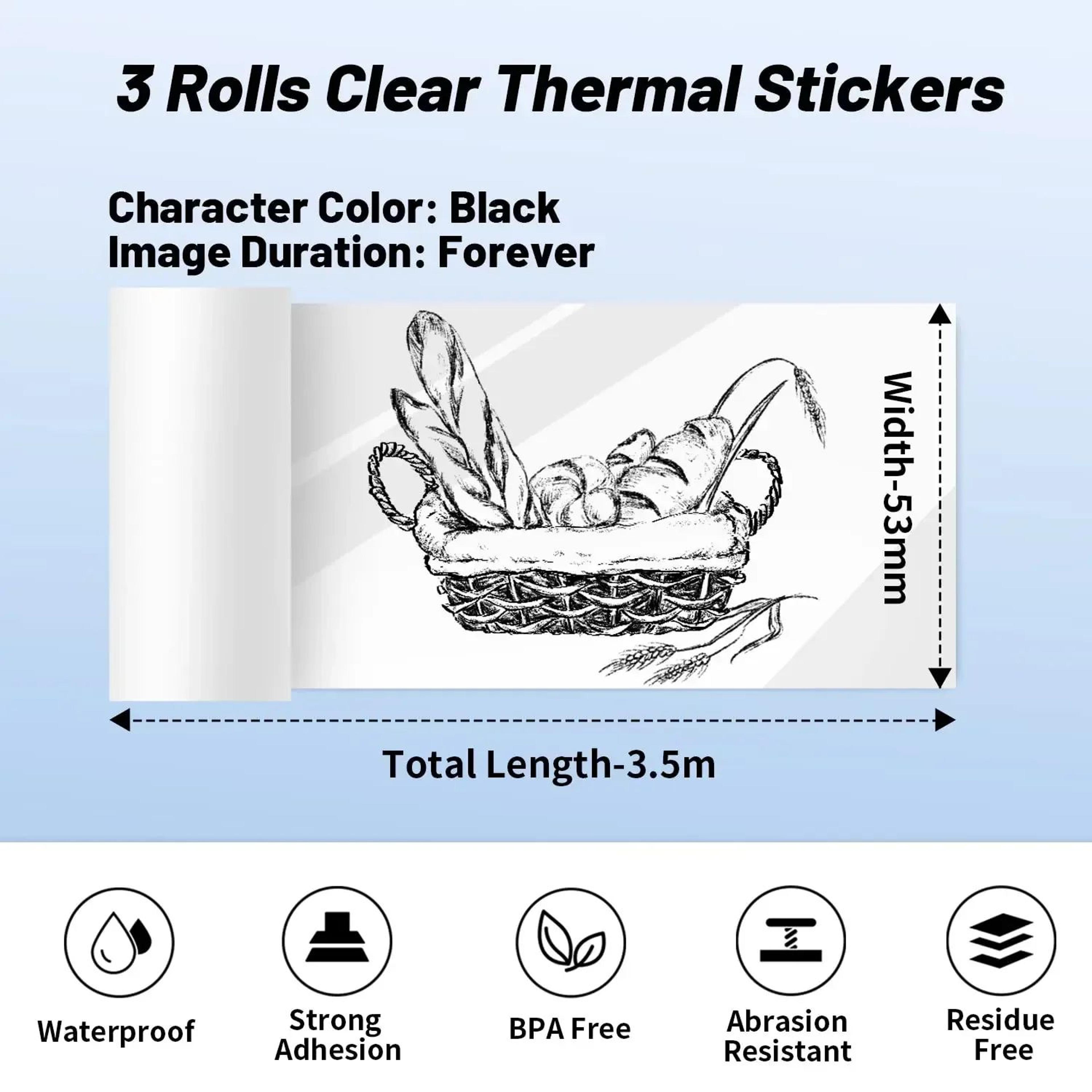 Phomemo Transparent Thermal Sticker Paper 1