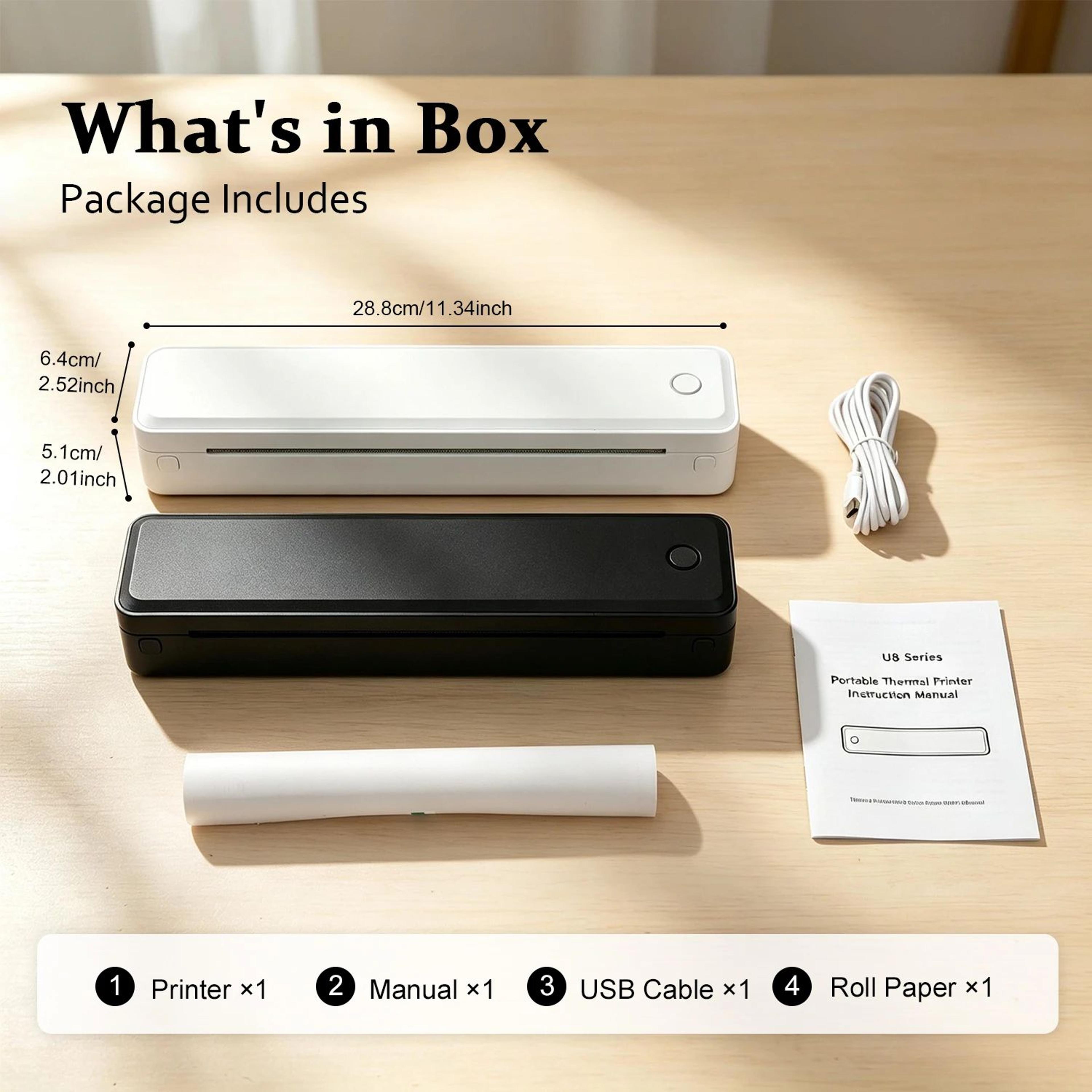 a4 bluetooth portable document printer