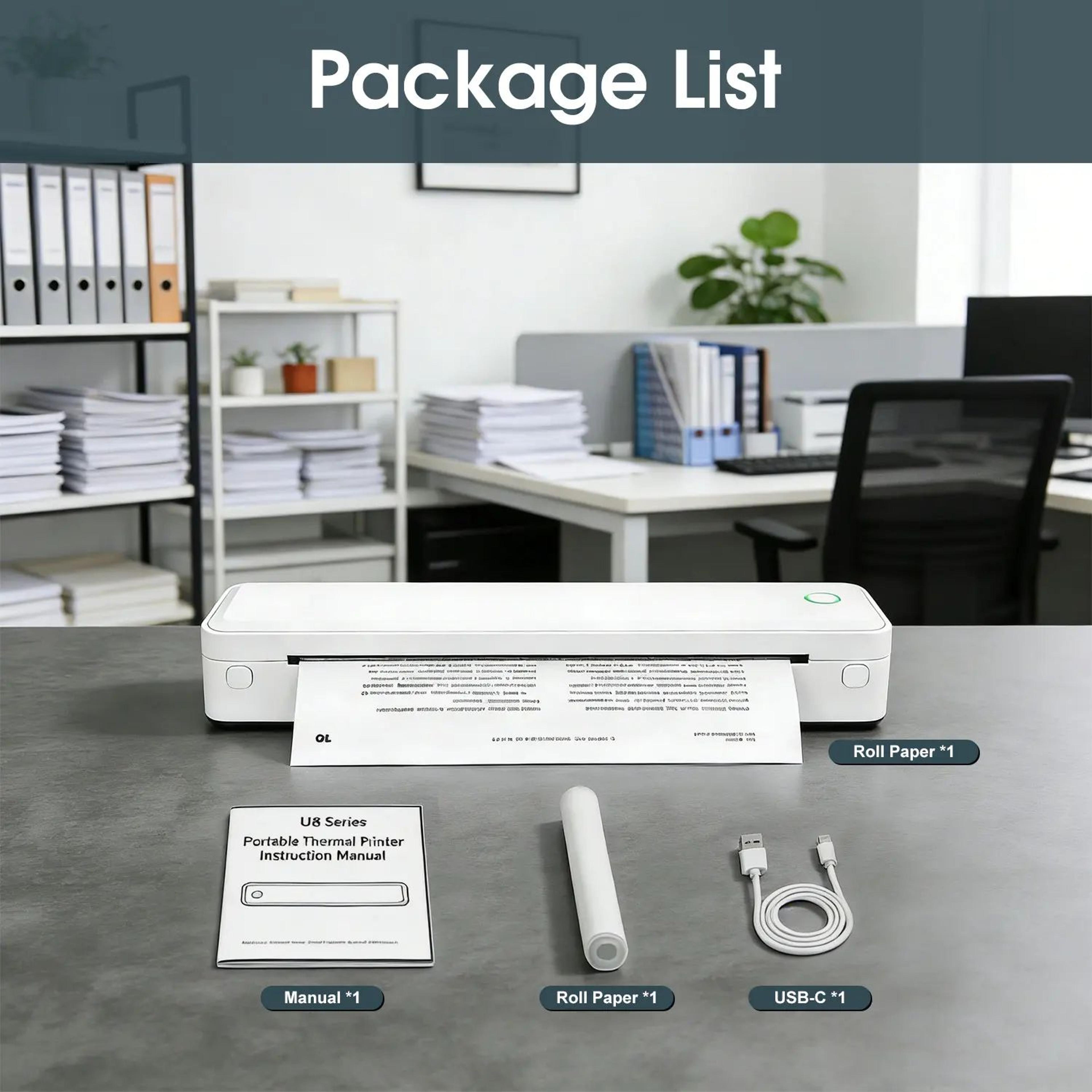 A4 Bluetooth Portable Document Printer 9