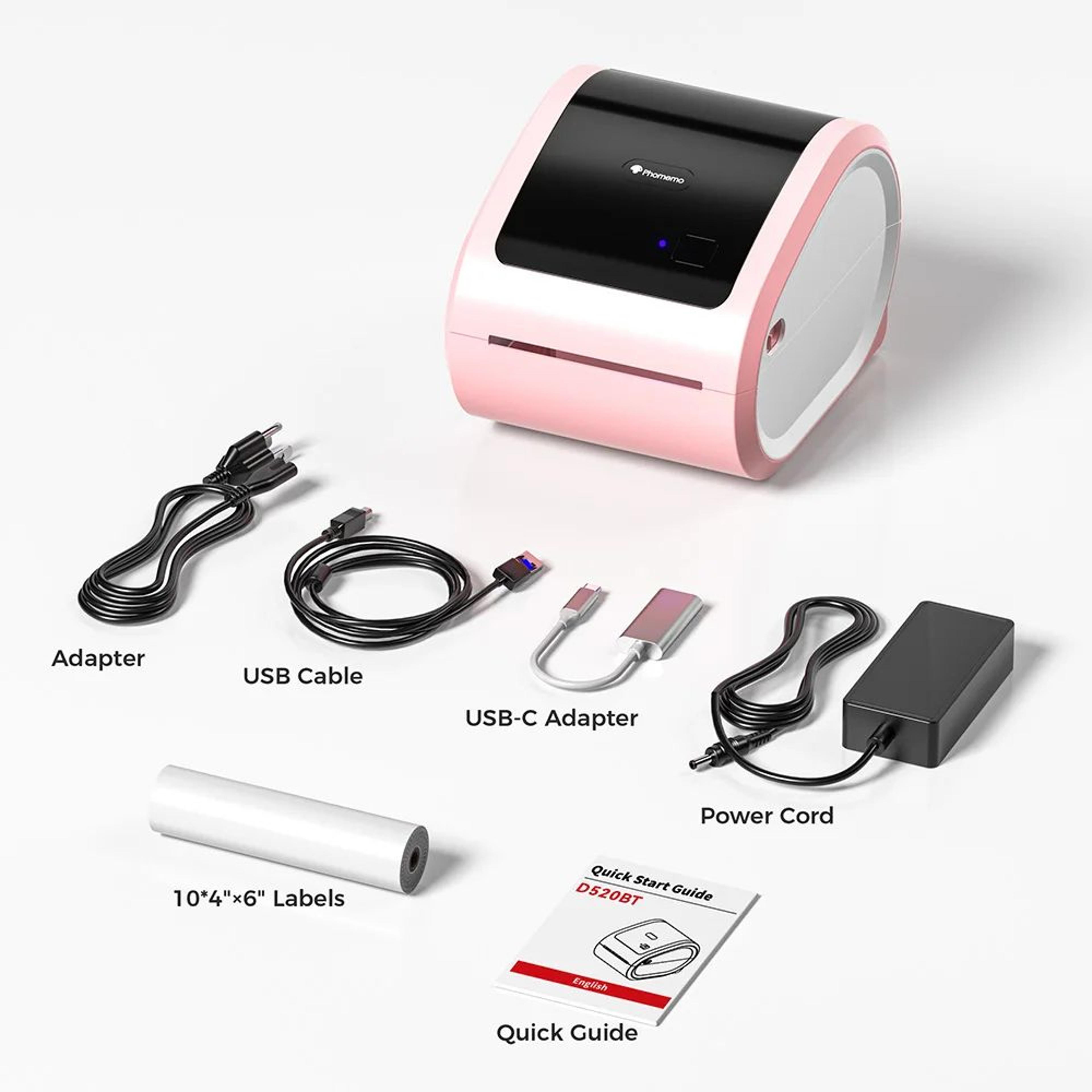 Phomemo D520BT Bluetooth Shipping Label Printer 9