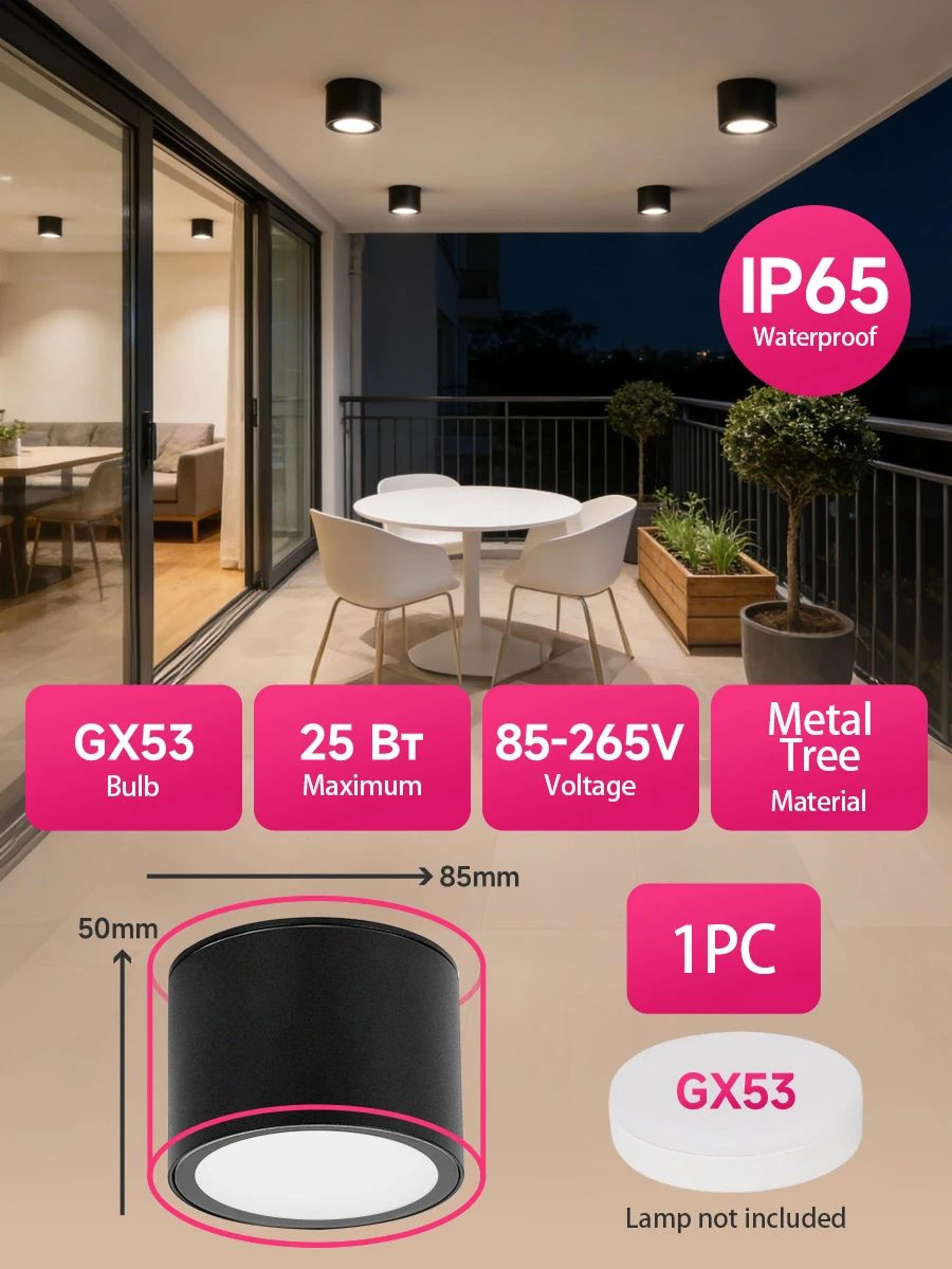 Waterproof GX53 LED Ceiling Downlight 6