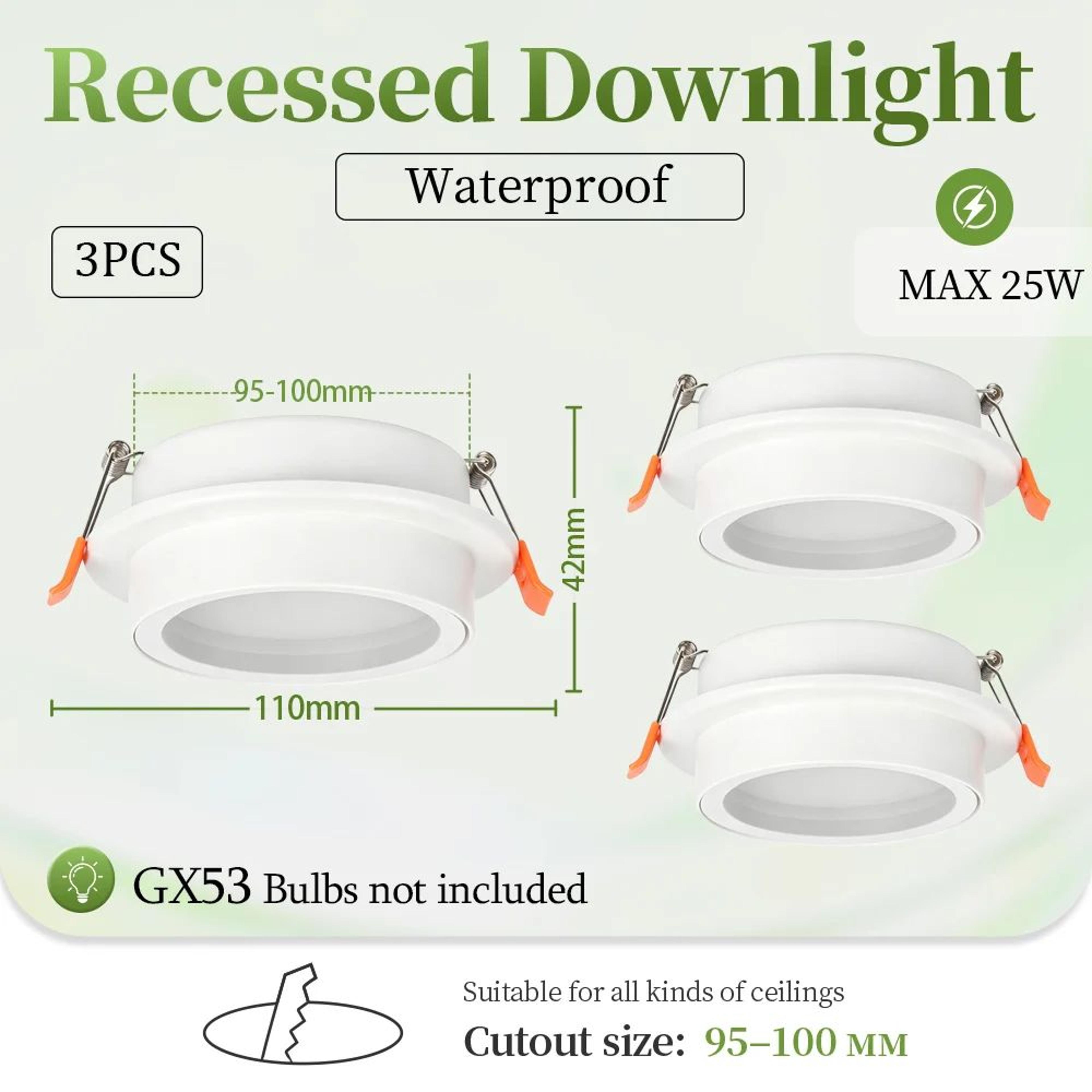 Waterproof GX53 LED Ceiling Downlight 13