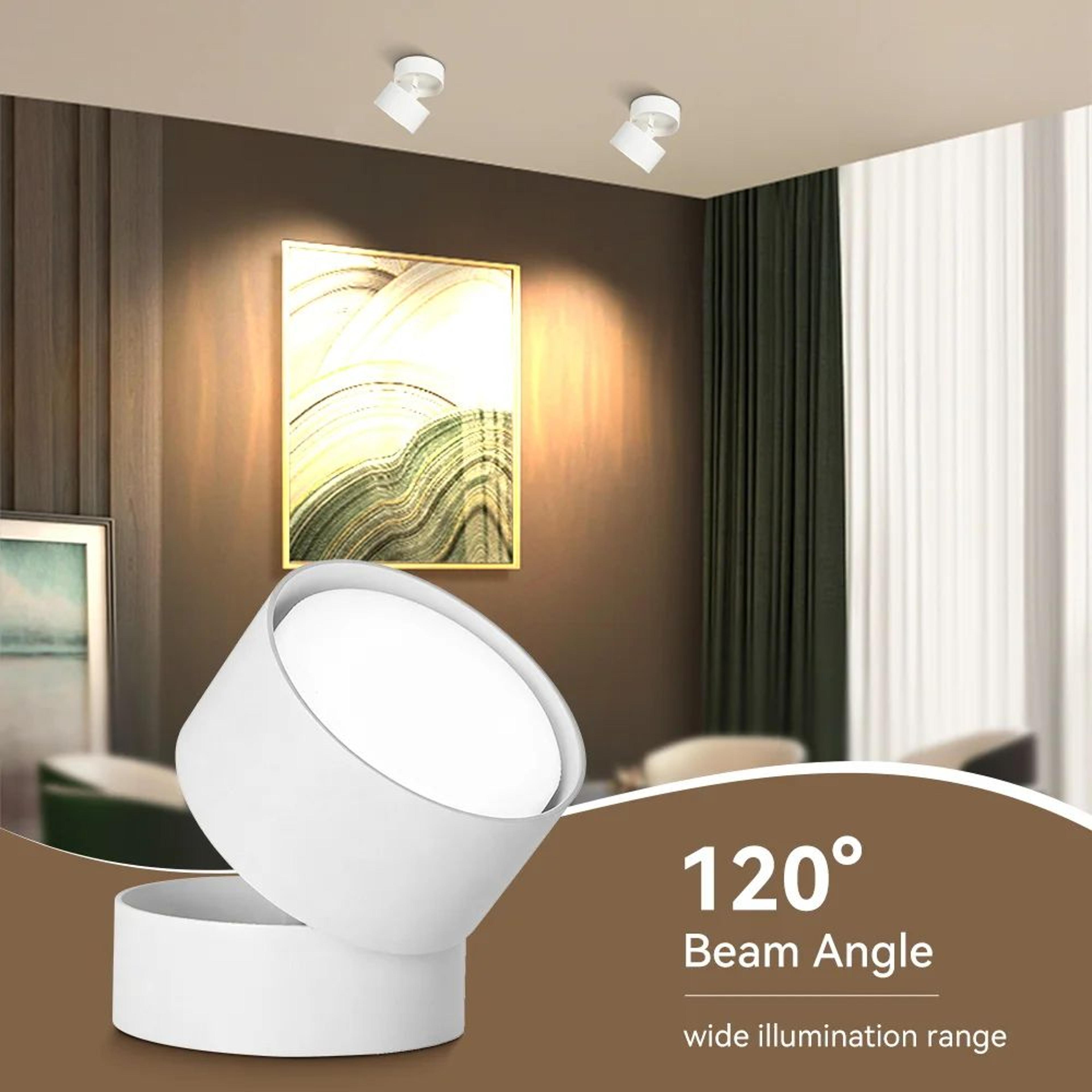 rotating gx53 led ceiling spotlight