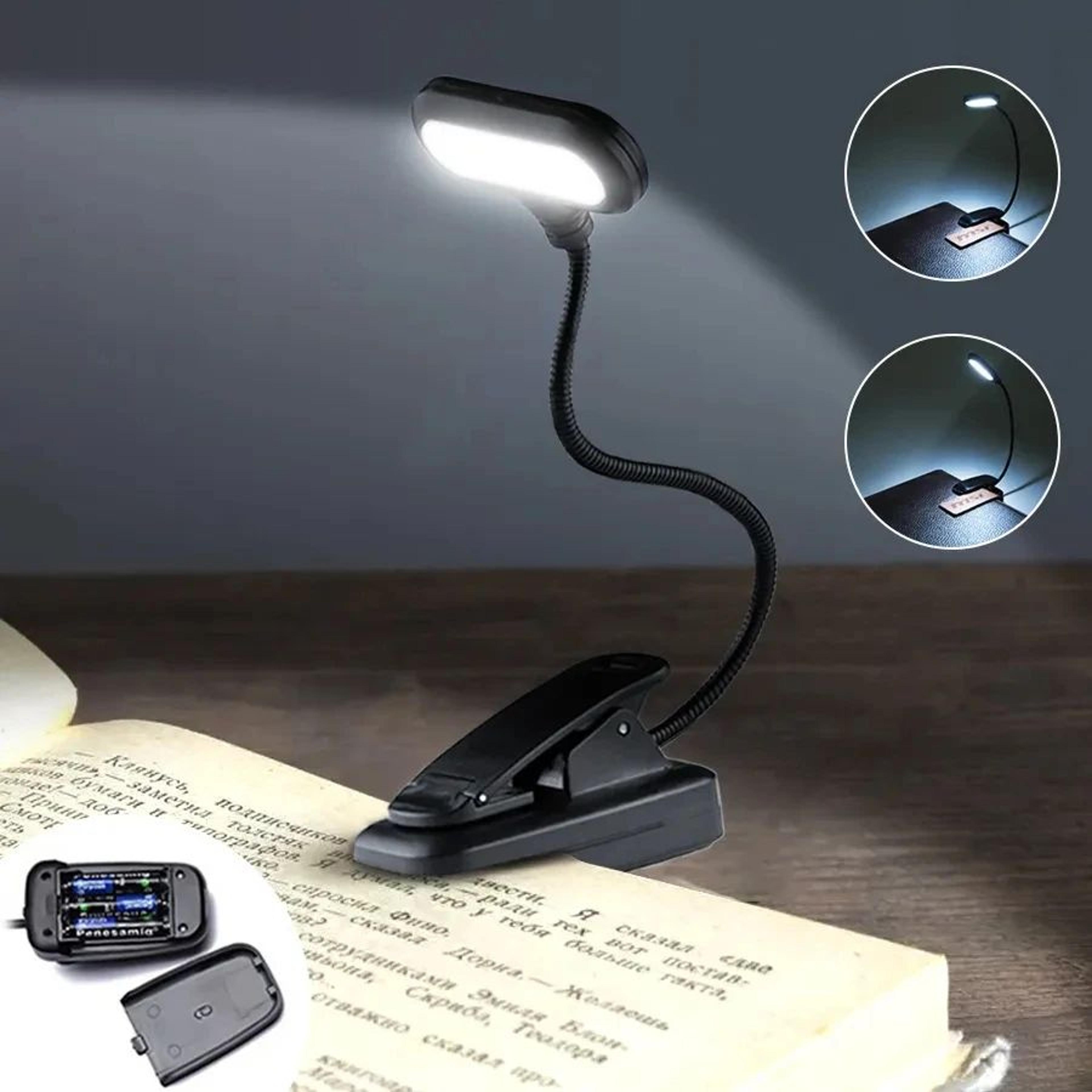 mini adjustable led clip on reading light