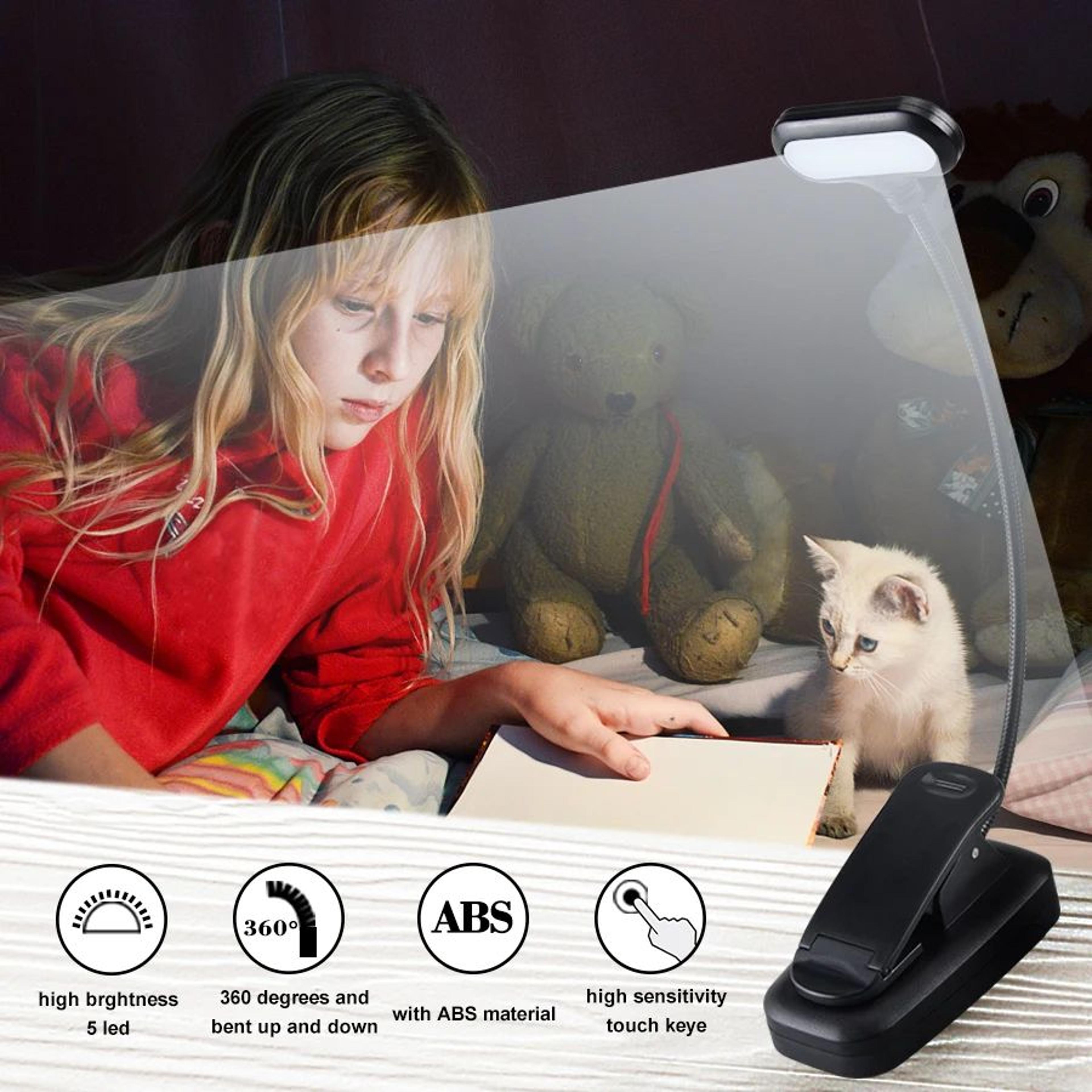 Mini Adjustable LED Clip On Reading Light 5
