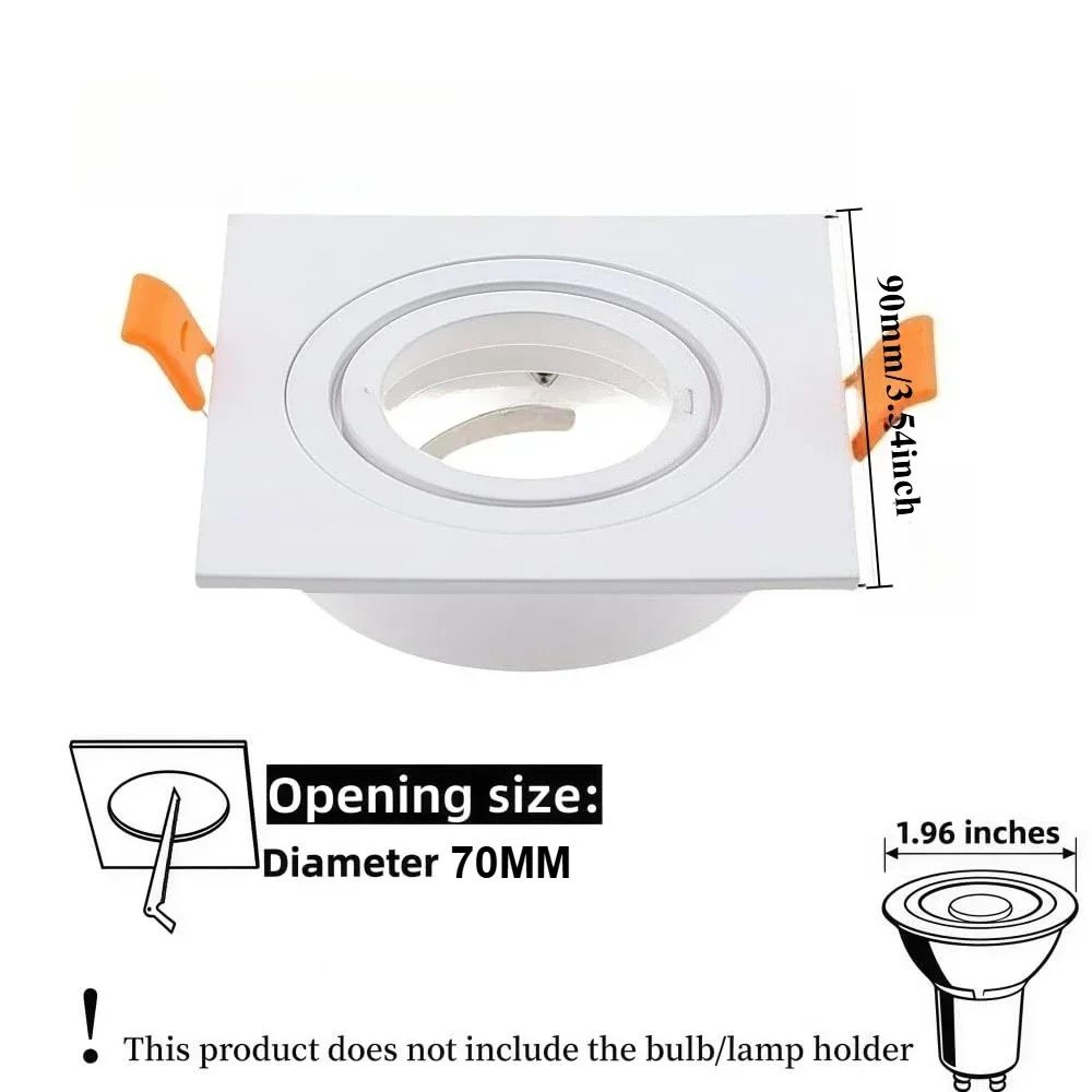 Square Adjustable Recessed Spotlight Frame 2