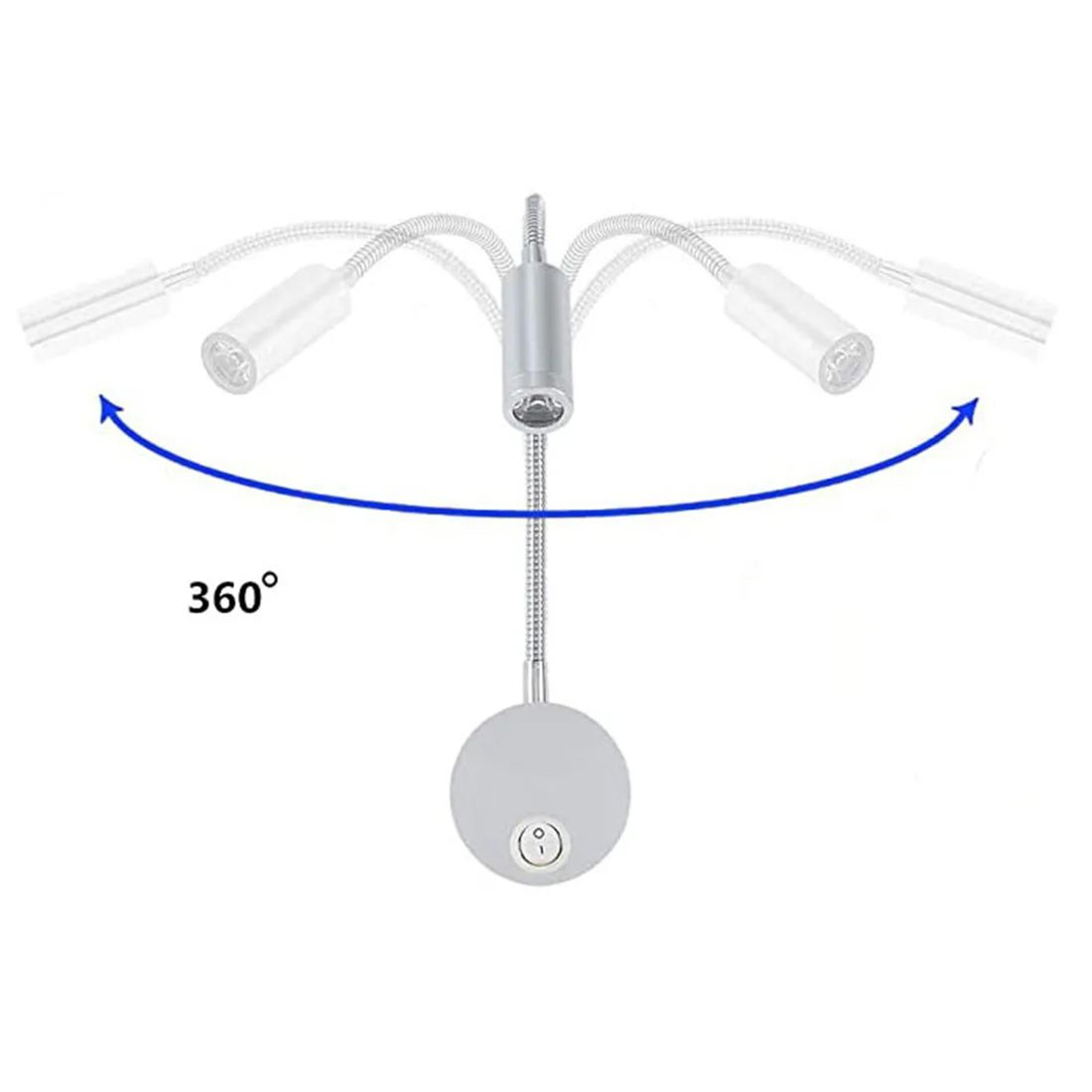 Flexible Gooseneck LED Reading Wall Lamp 2