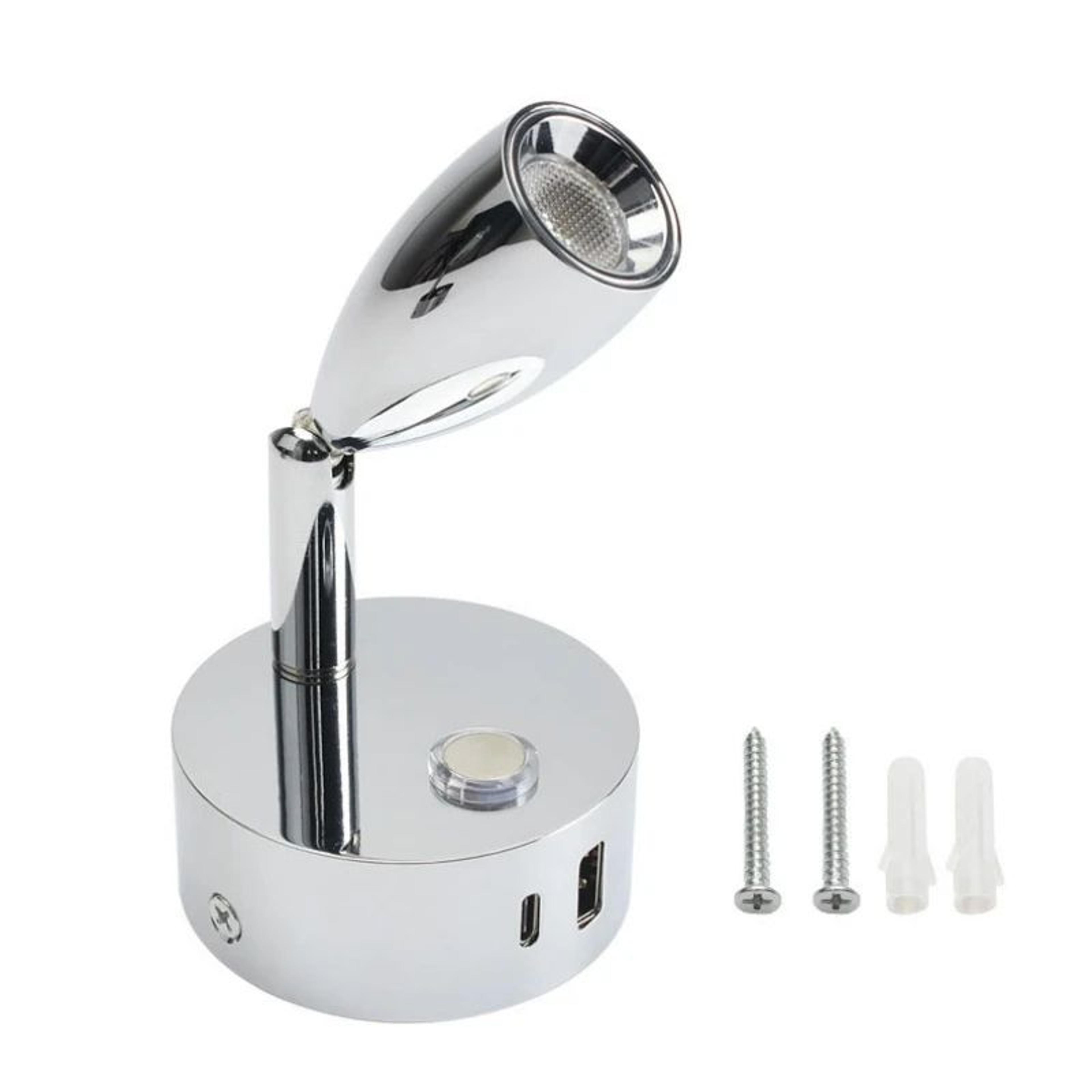 Dimmable RV Reading Light With Dual USB Ports 7
