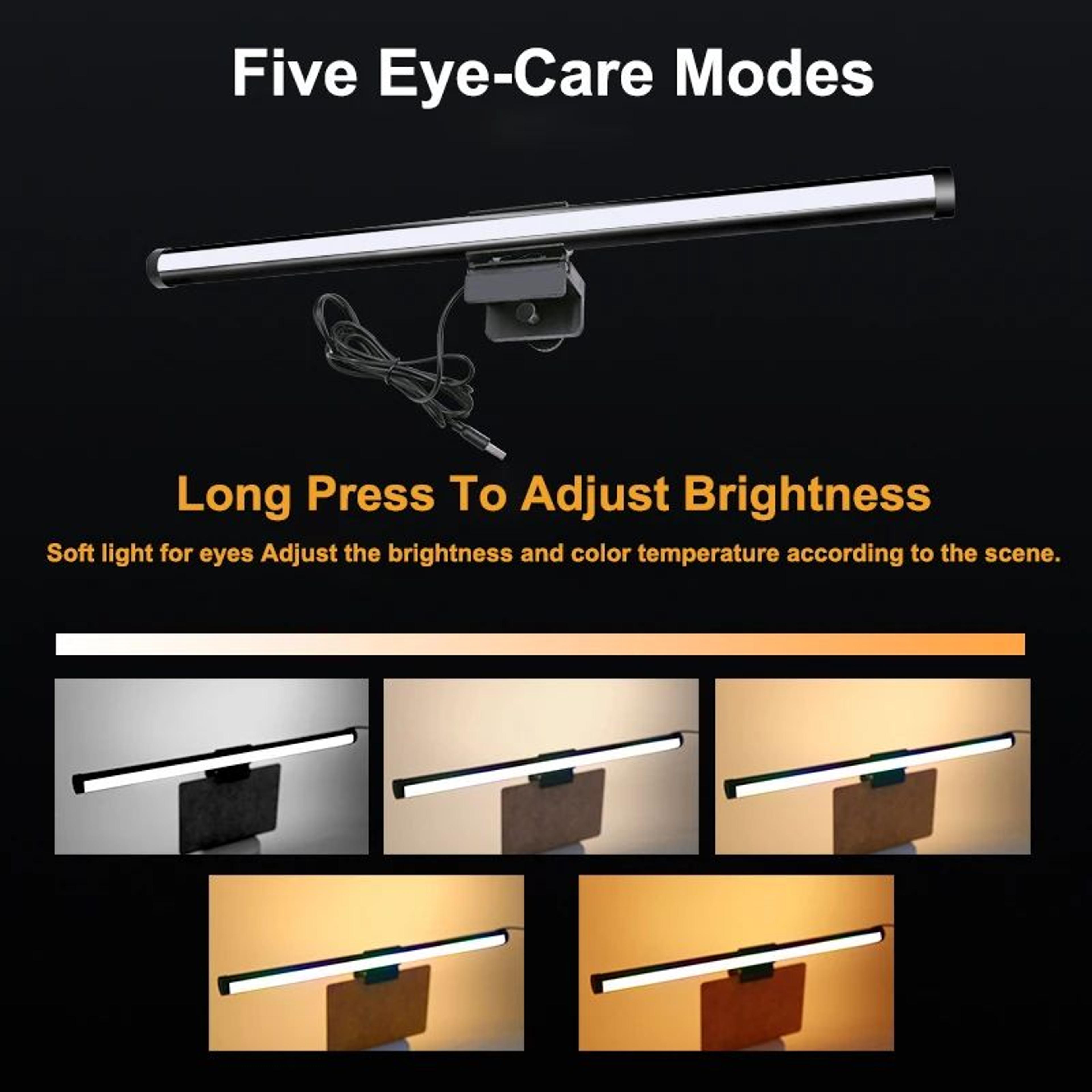 Stepless Dimming LED Monitor Desk Light 5