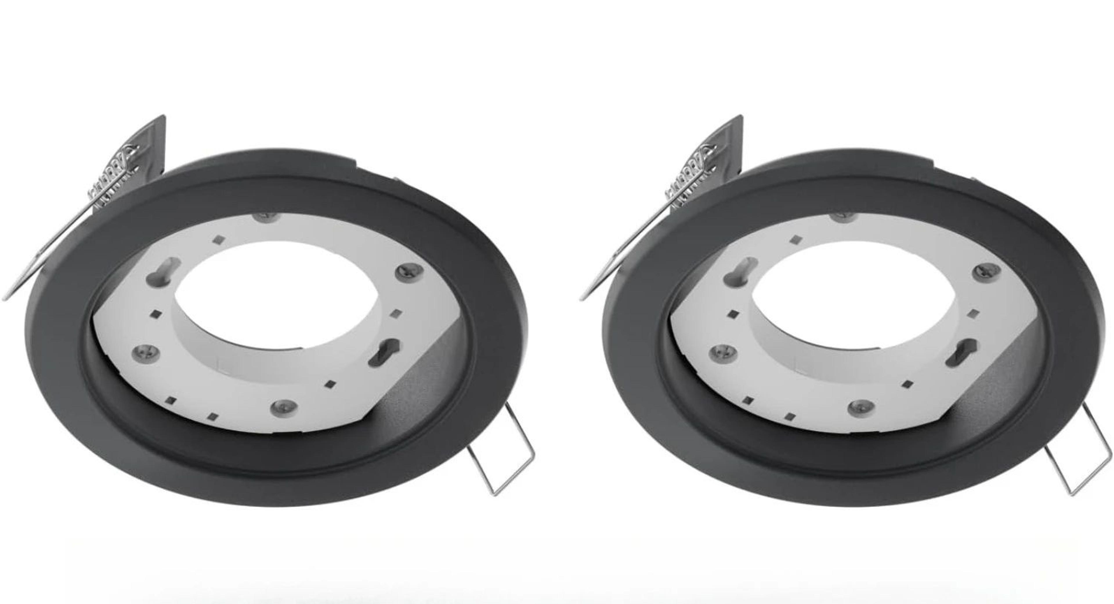 Black GX53 Recessed Ceiling Light Frame 7