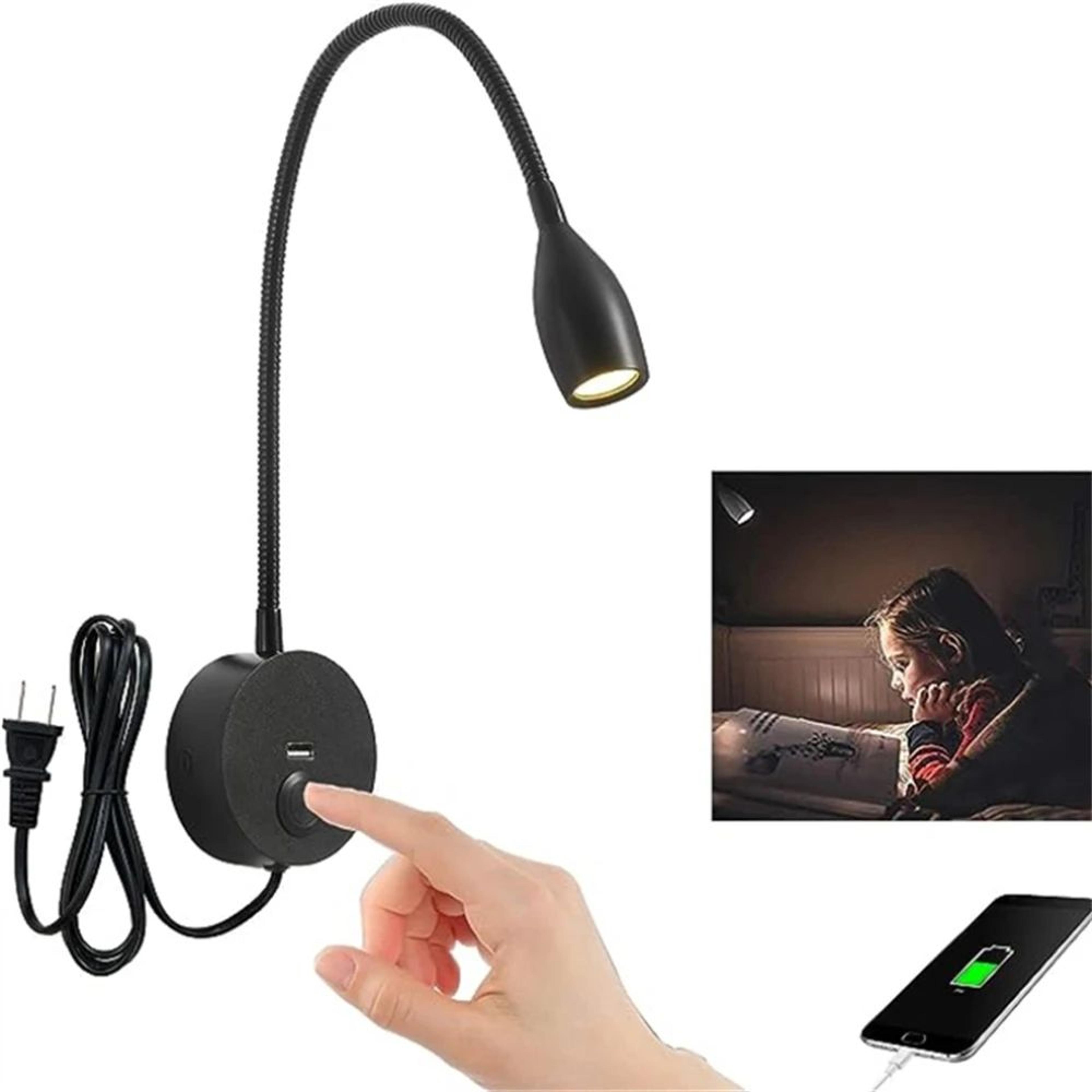 Gold Gooseneck LED Reading Wall Lamp 13