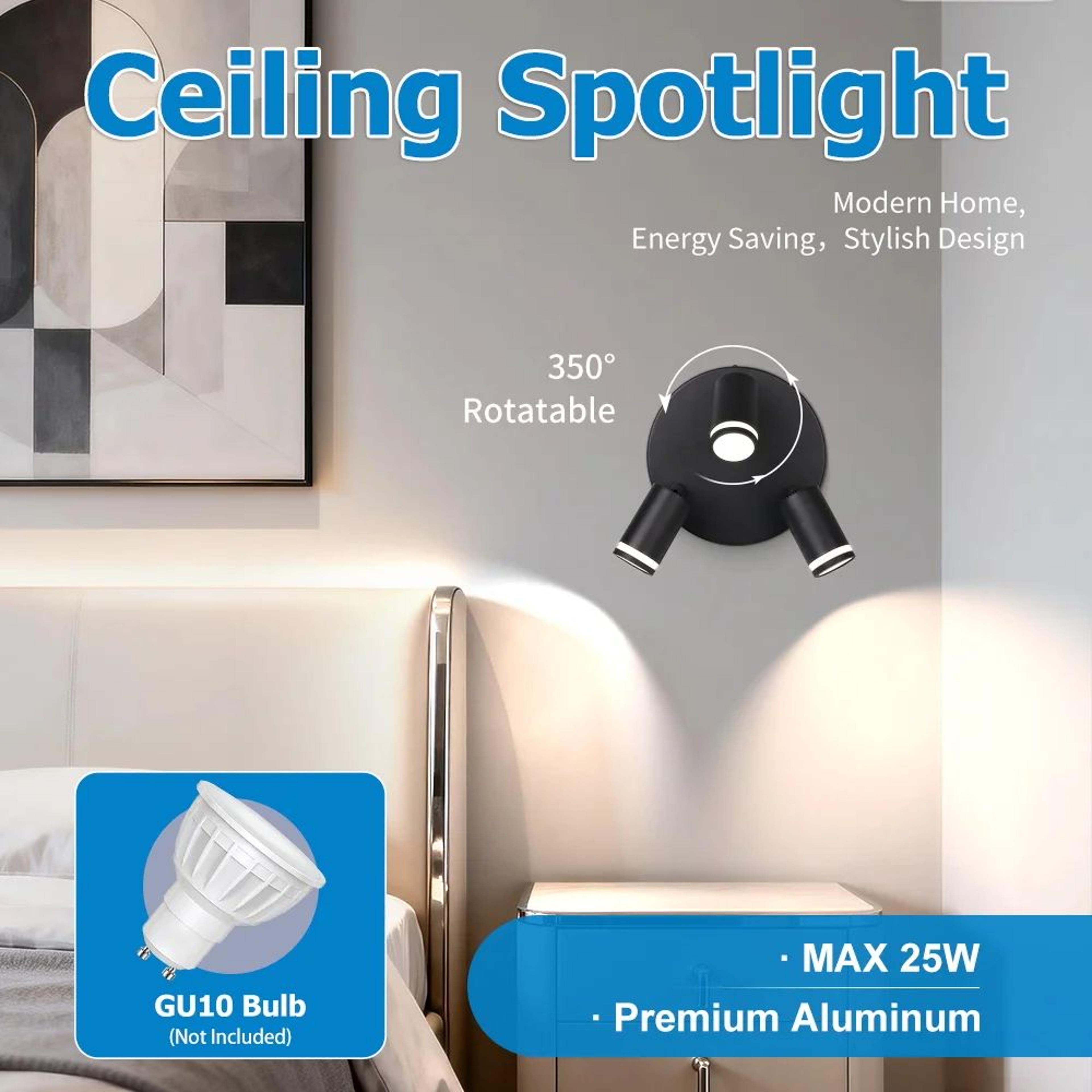 Modern GU10 Ceiling Spotlight Fixture 2