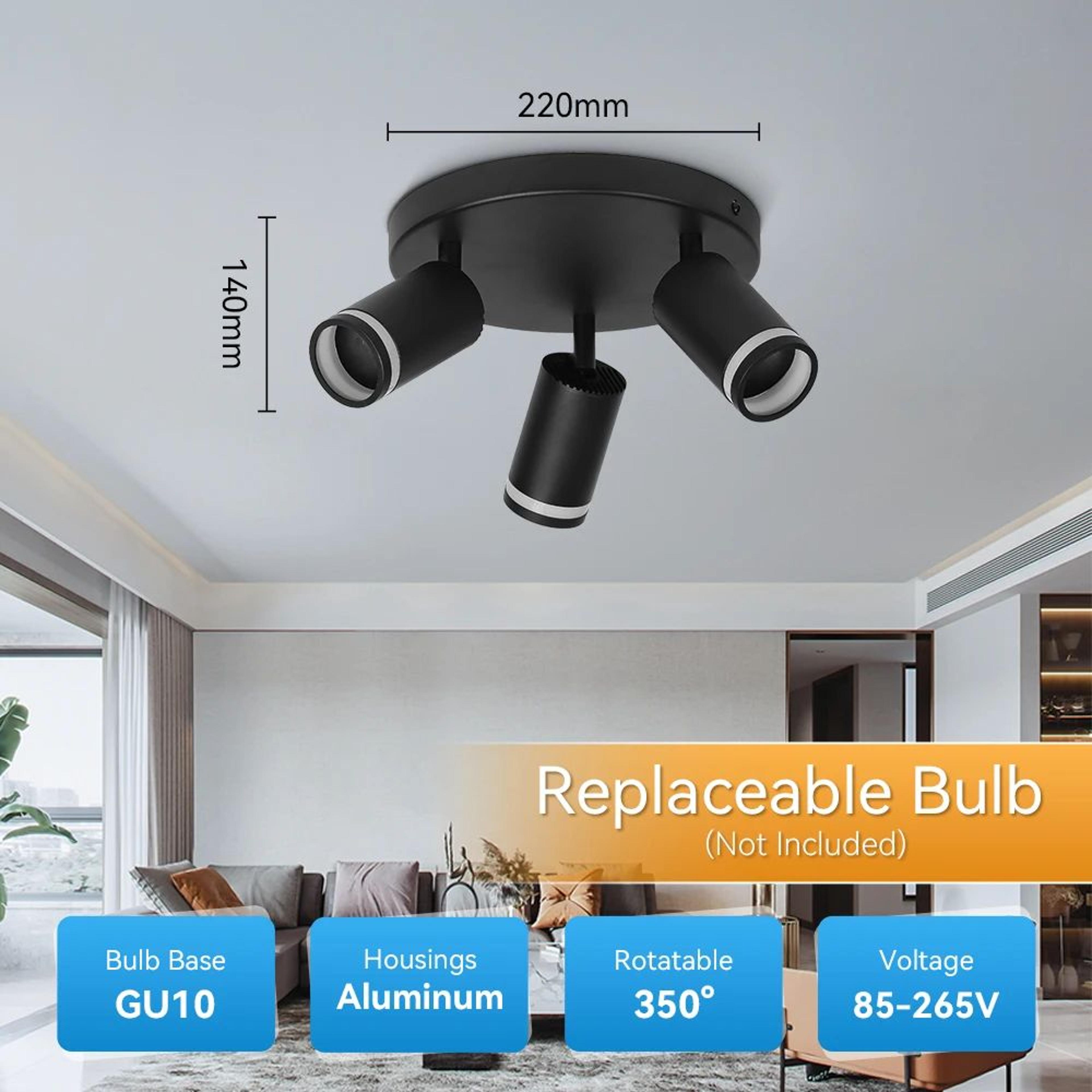 Modern GU10 Ceiling Spotlight Fixture 6