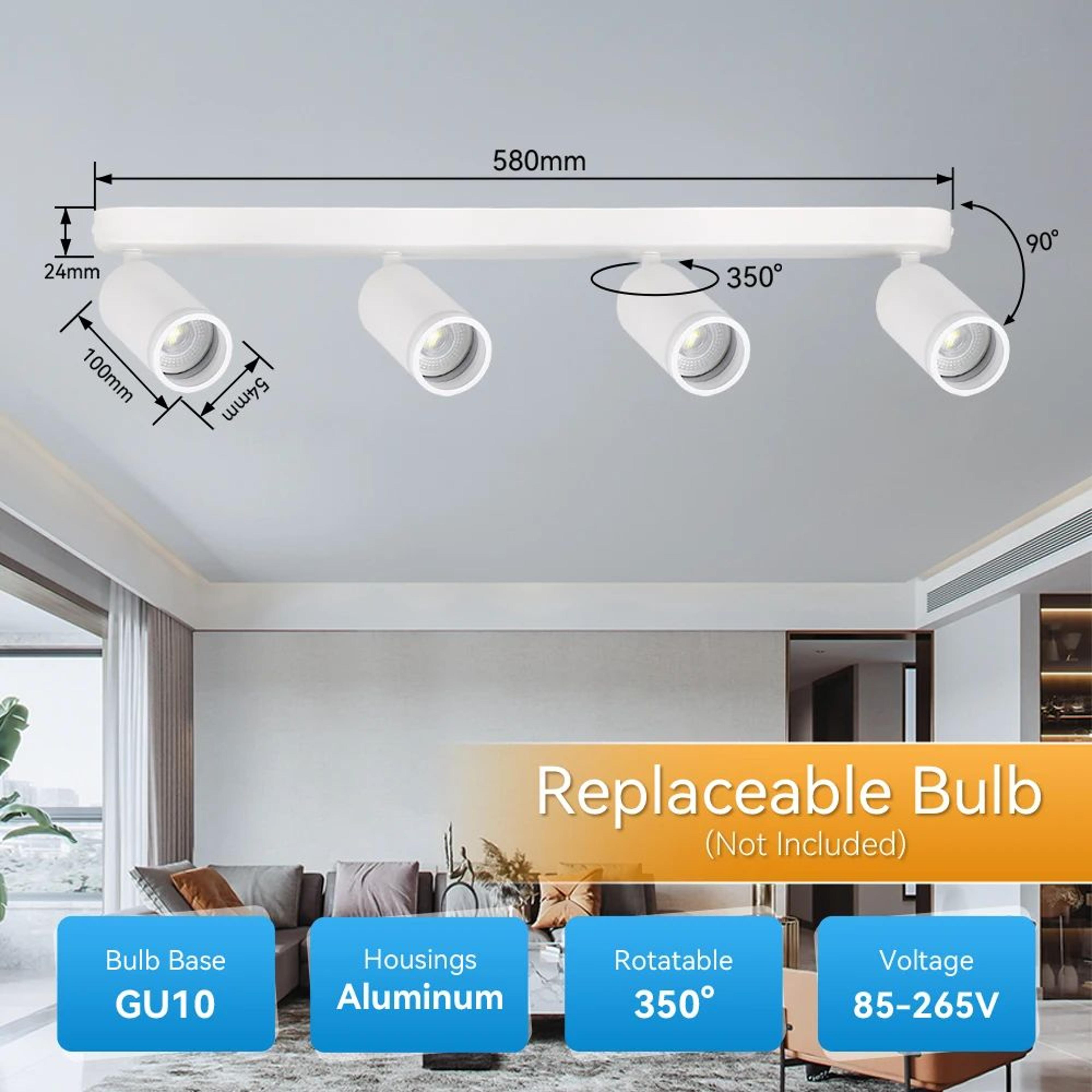 Modern GU10 Ceiling Spotlight Fixture 12