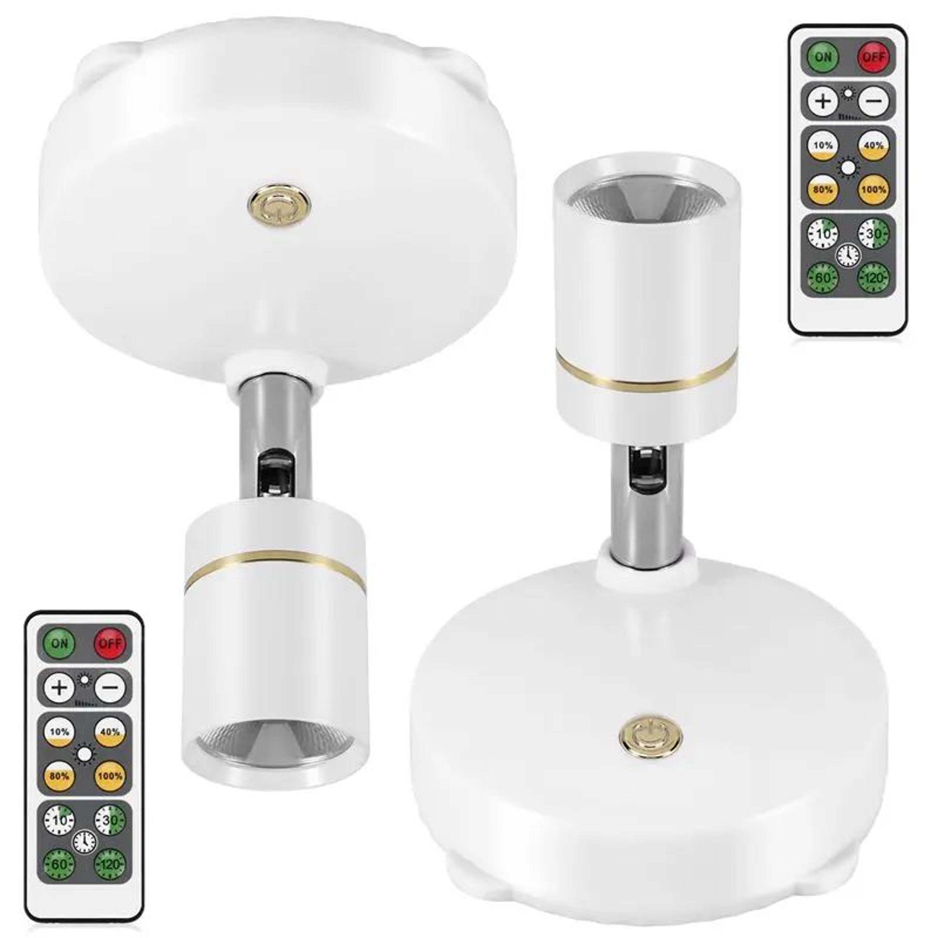 wireless rotatable led accent spotlights 2 pack