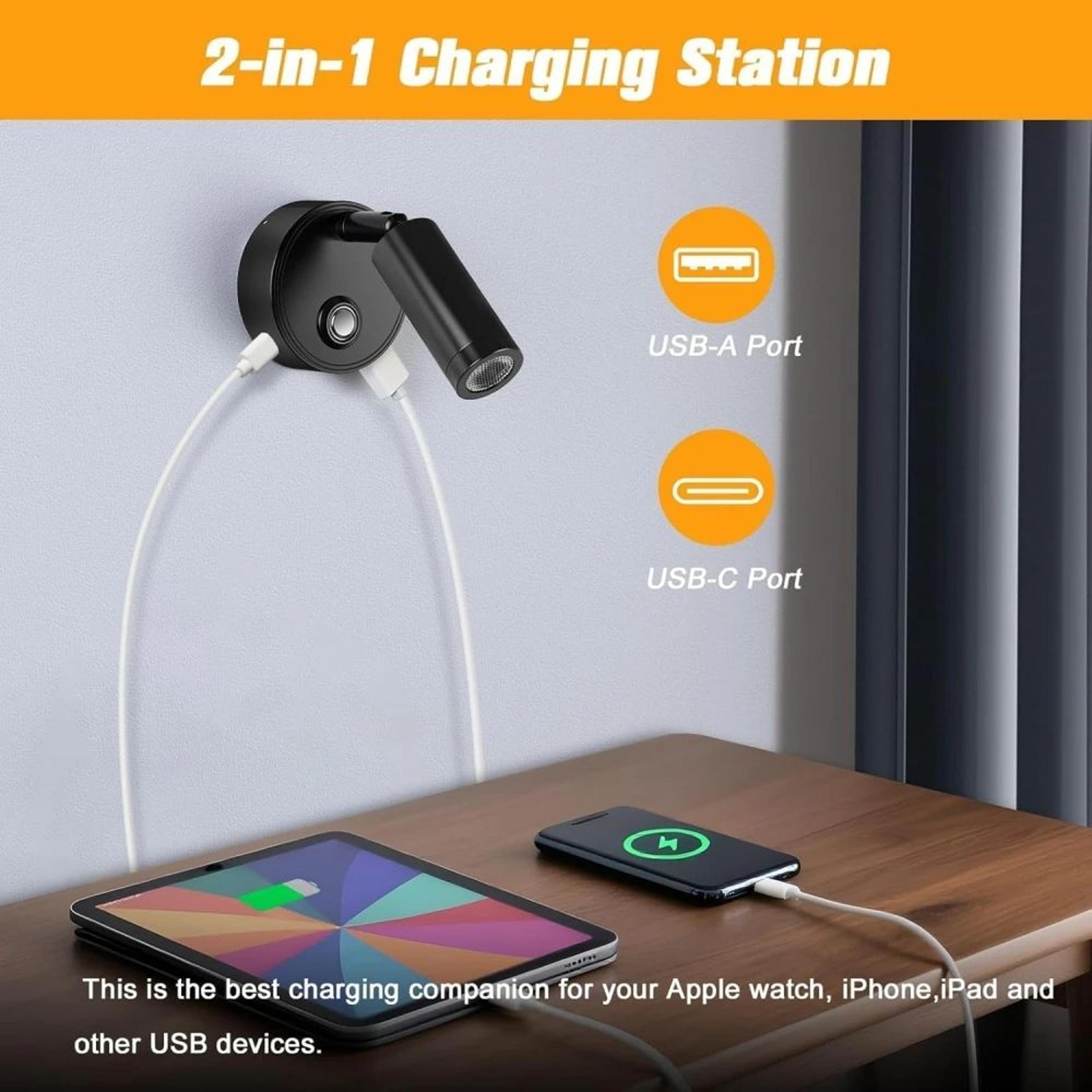 Touch Dimmable RV LED Reading Spotlight 5