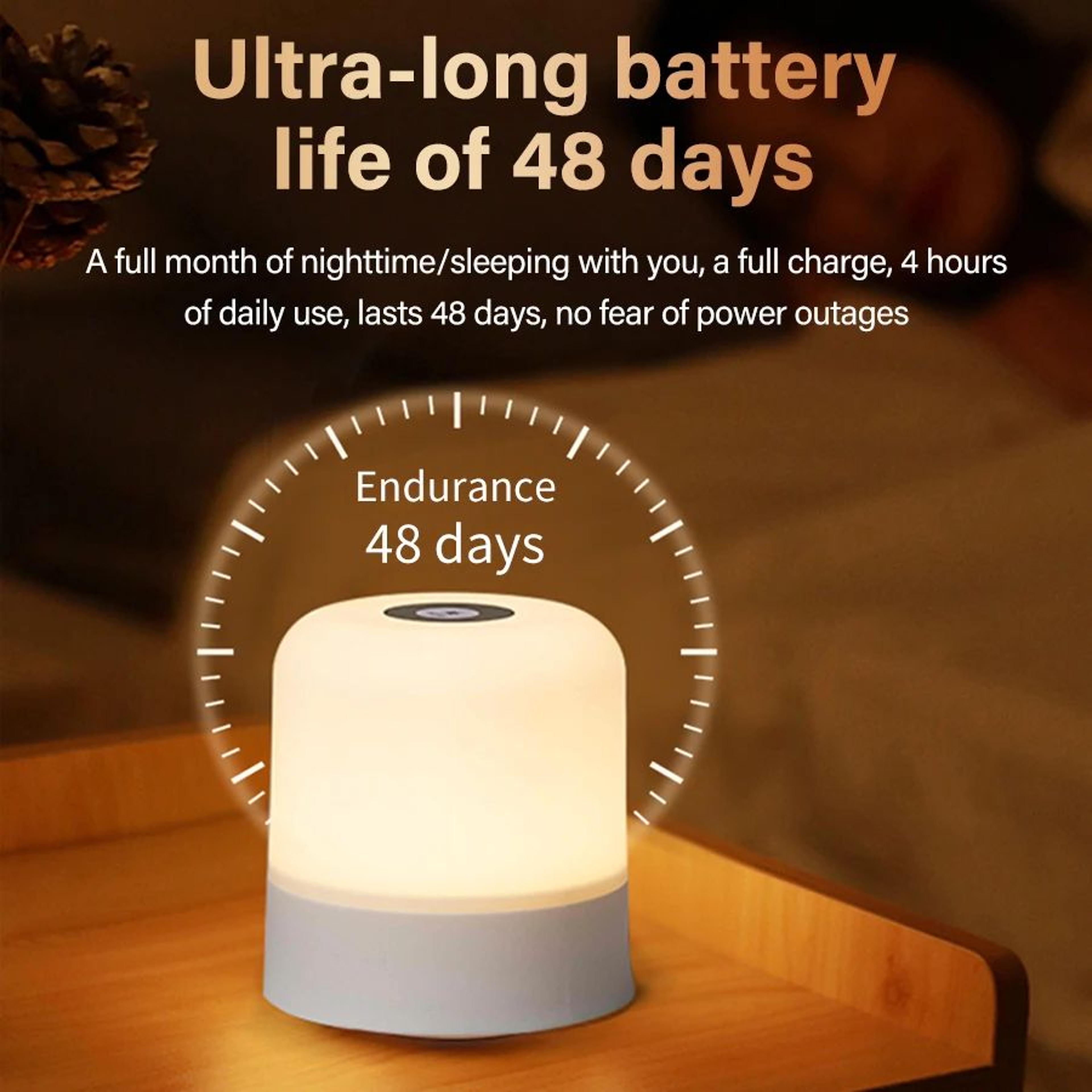 16 Color RGB Rechargeable Bedside Lamp 4