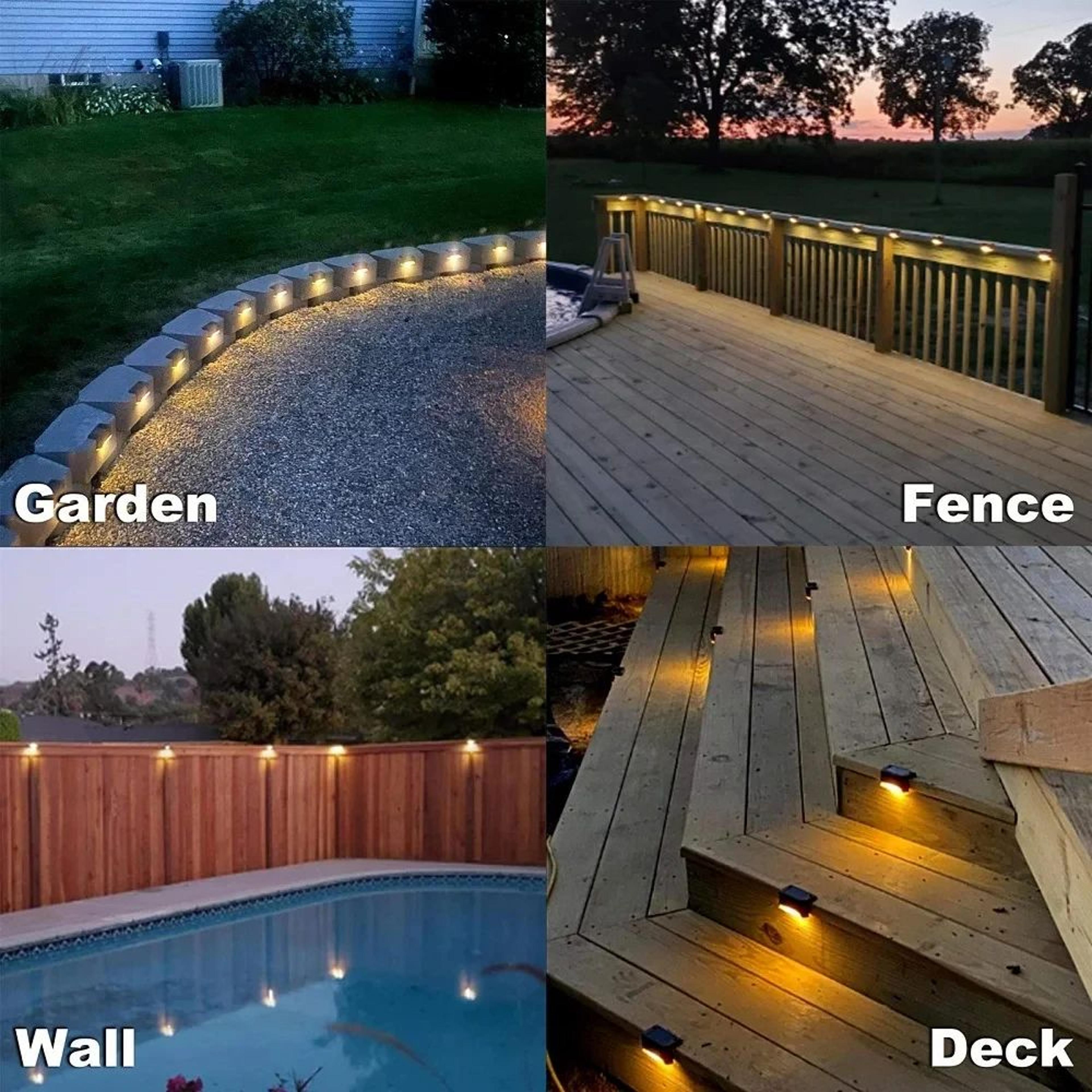 Waterproof Solar LED Deck And Step Lights 5