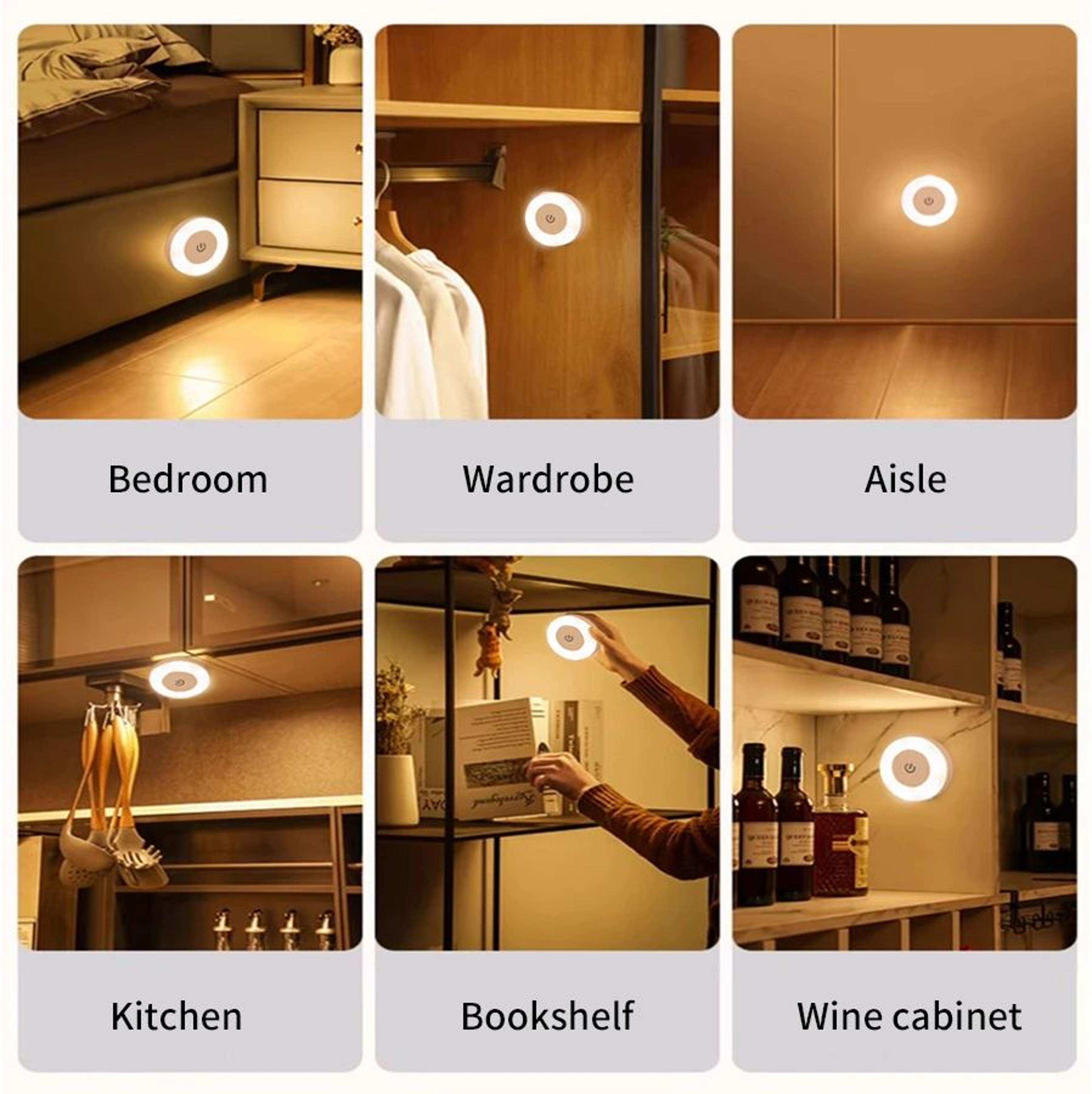 USB Rechargeable Touch Dimming Closet Light 5