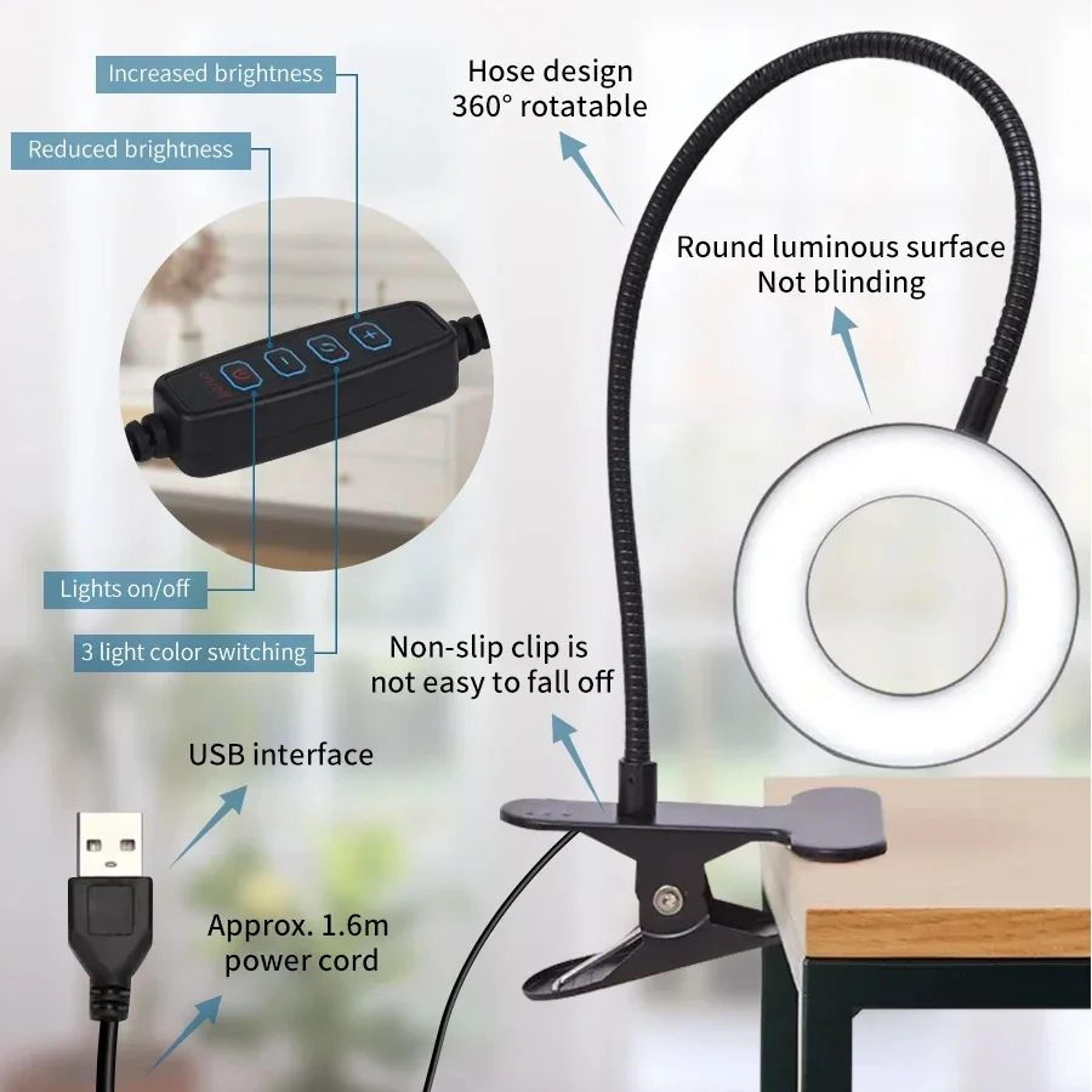 48 LED USB Foldable Clip On Reading Lamp 1