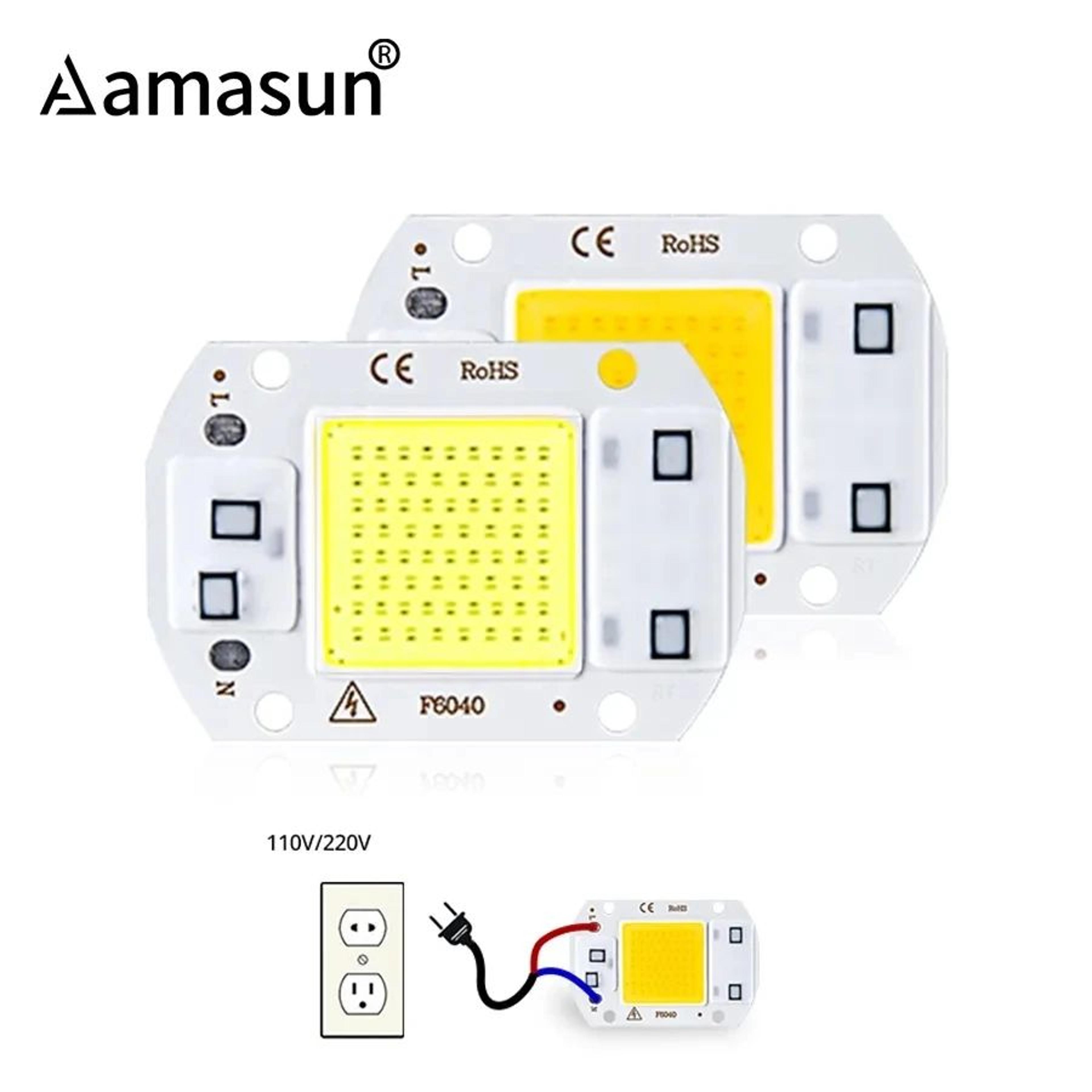 high power cob led floodlight chips 5 pack