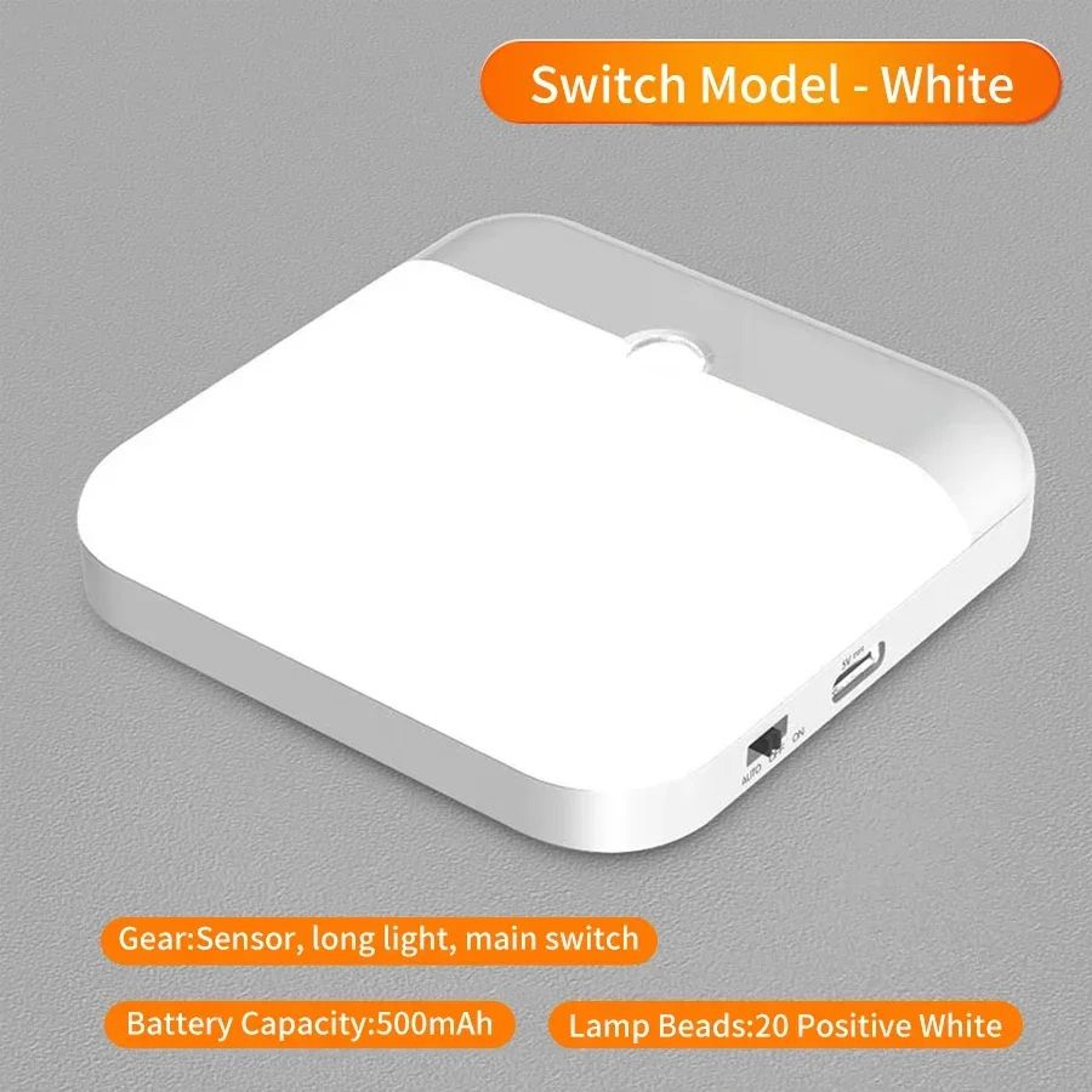 USB C Rechargeable Square Motion Sensor LED Light 6