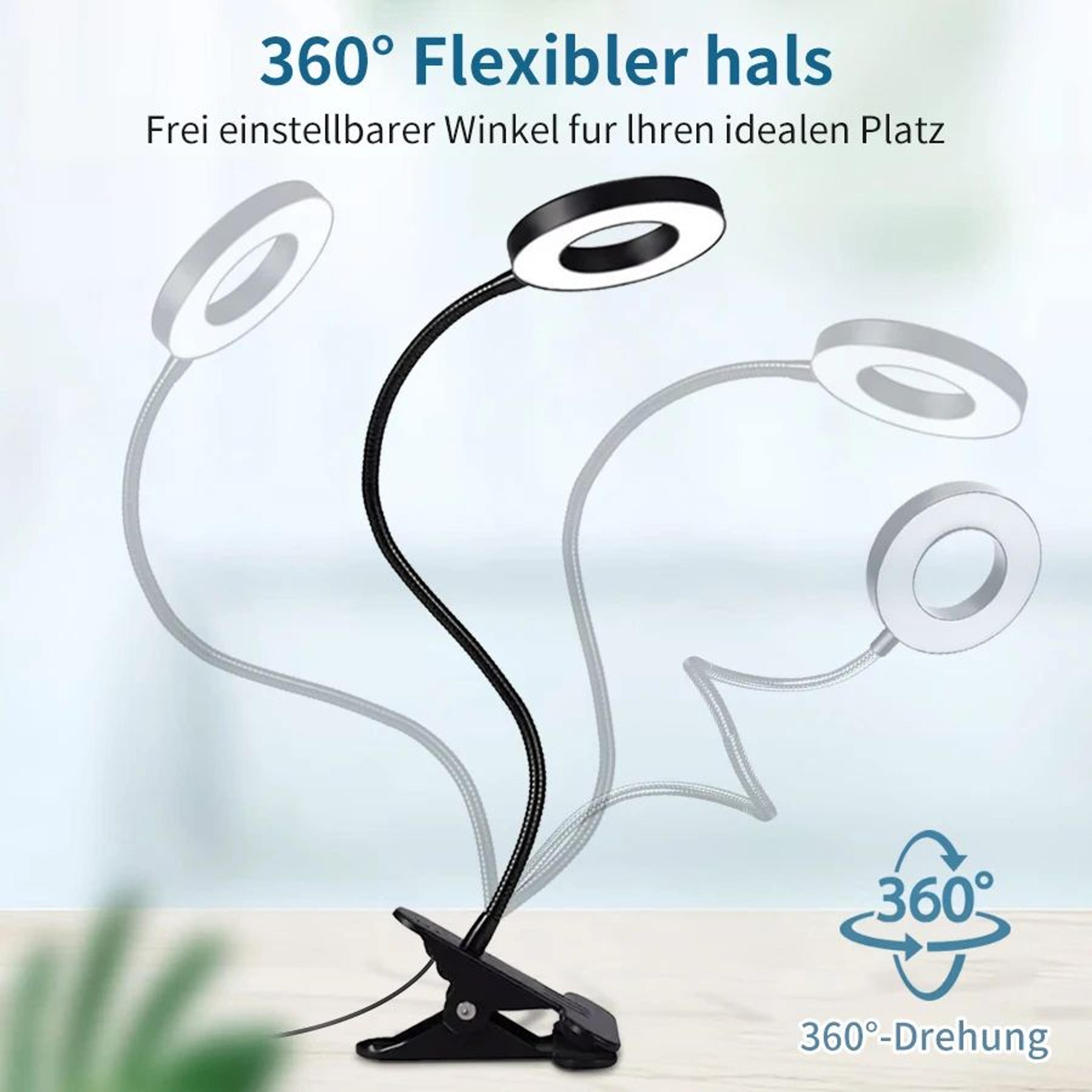 48 LED Adjustable USB Clip On Desk Lamp 2