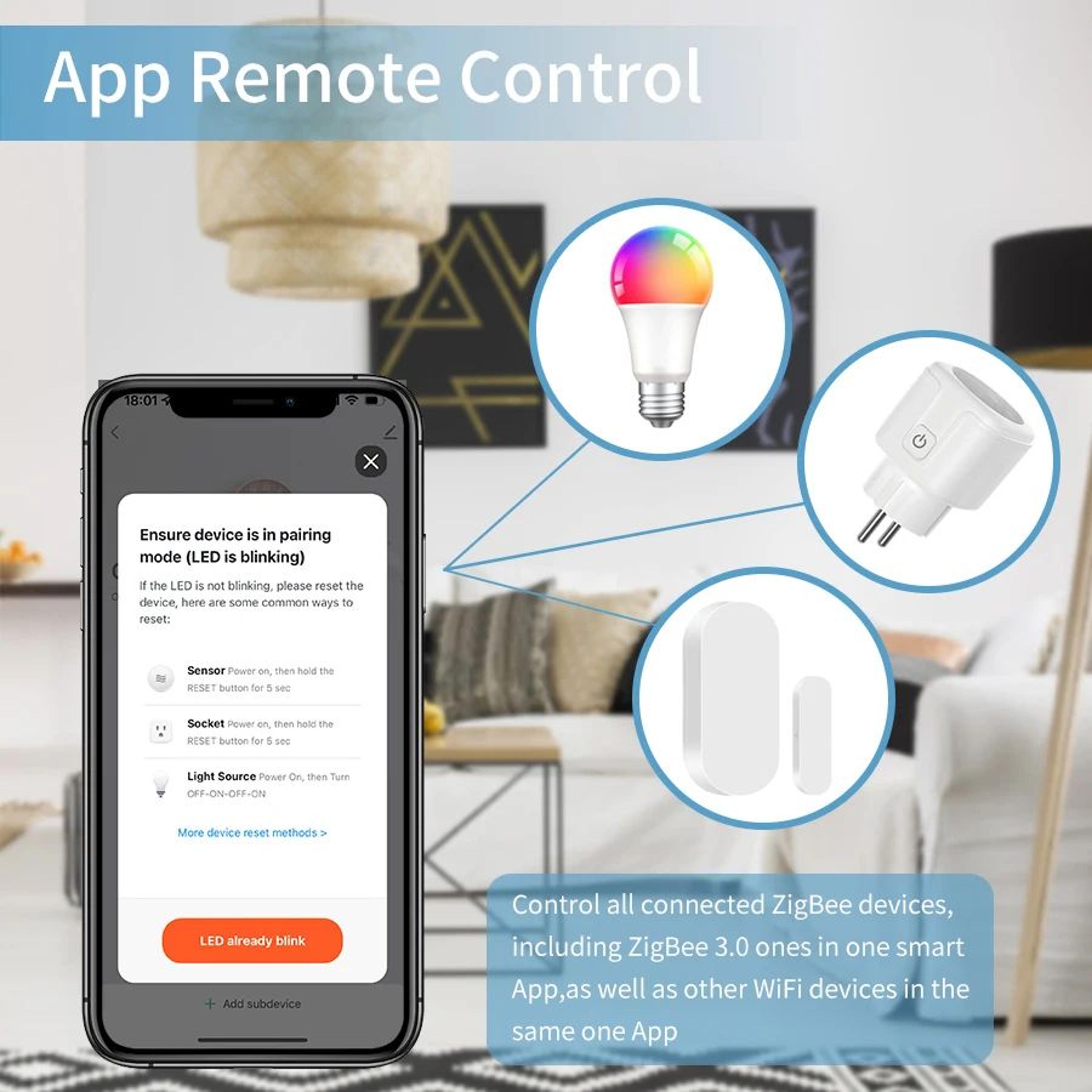 Multi Mode Zigbee Bluetooth Smart Home Gateway Hub 2