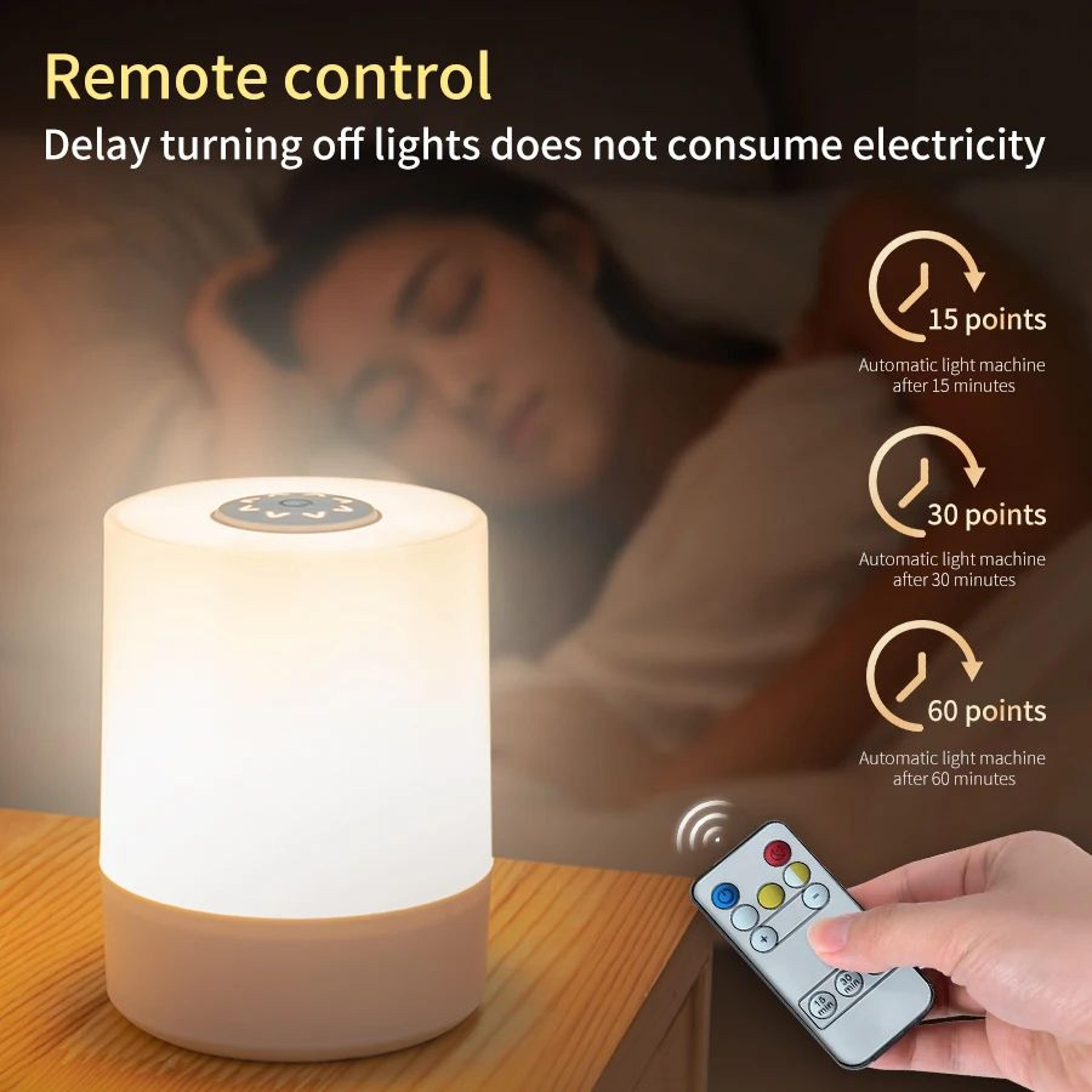 Rechargeable Touch Bedside Lamp With Alarm Clock 1