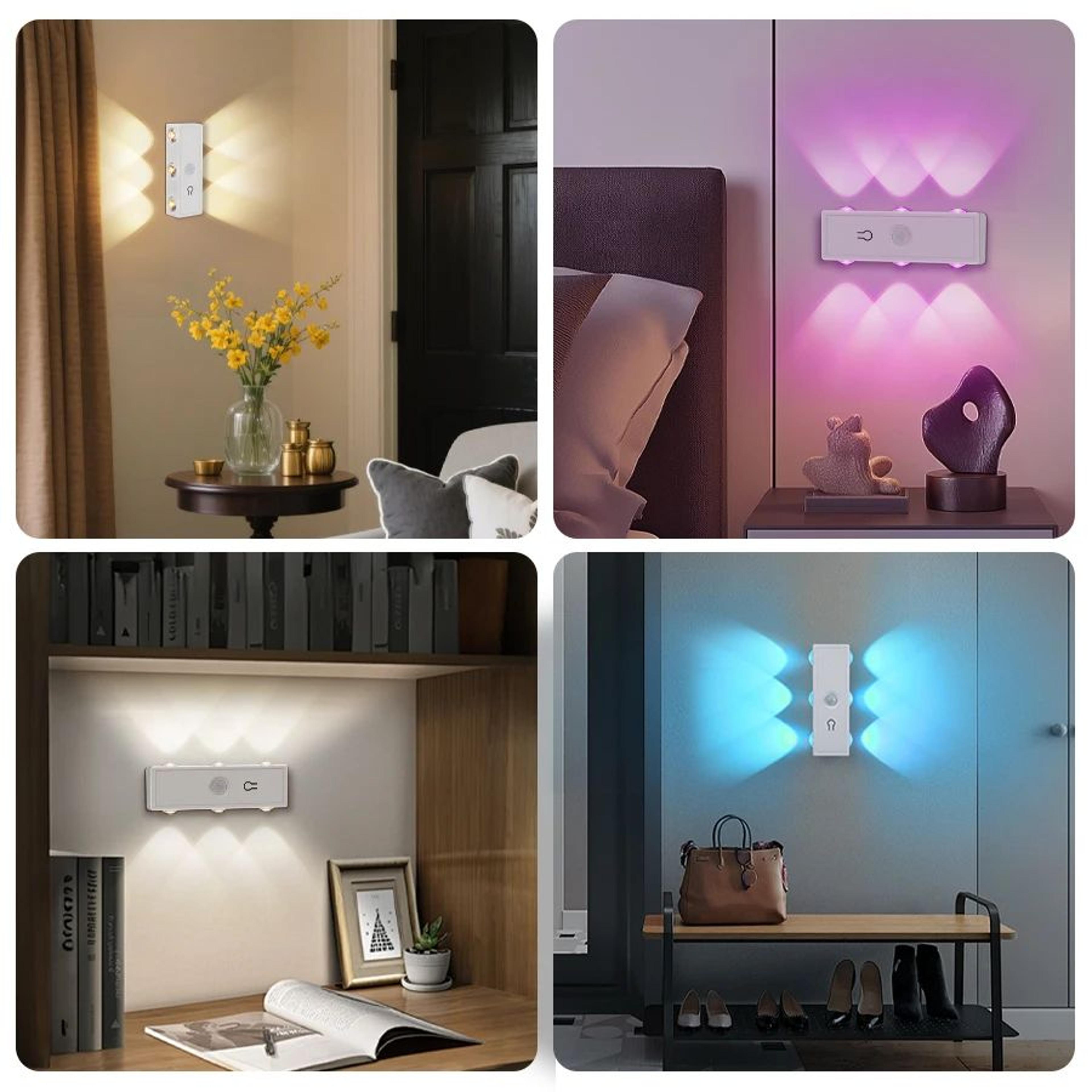 Rechargeable Magnetic Motion Sensor Wall Lamp With Touch Dimming 2