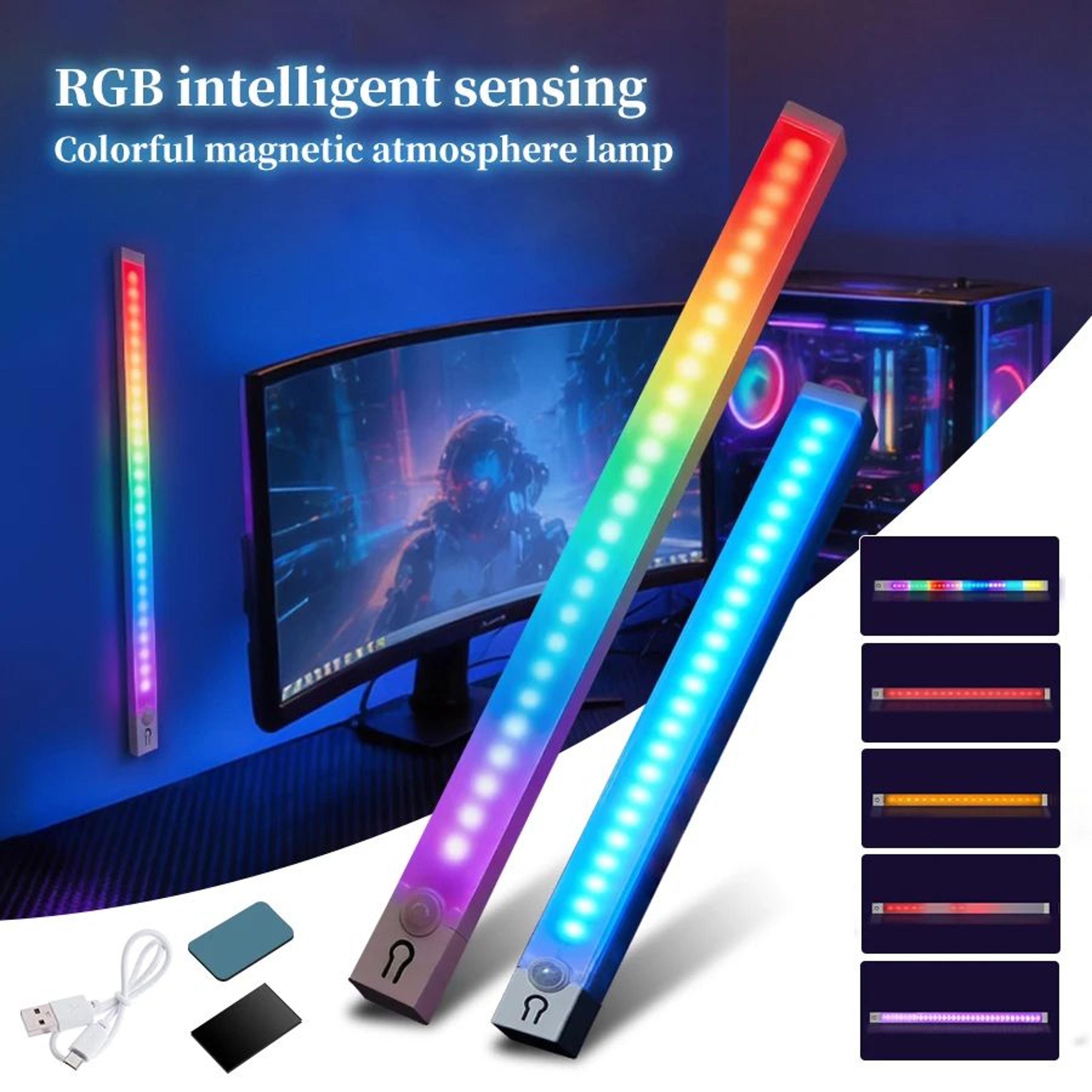 rgb rechargeable magnetic motion sensor led light bar