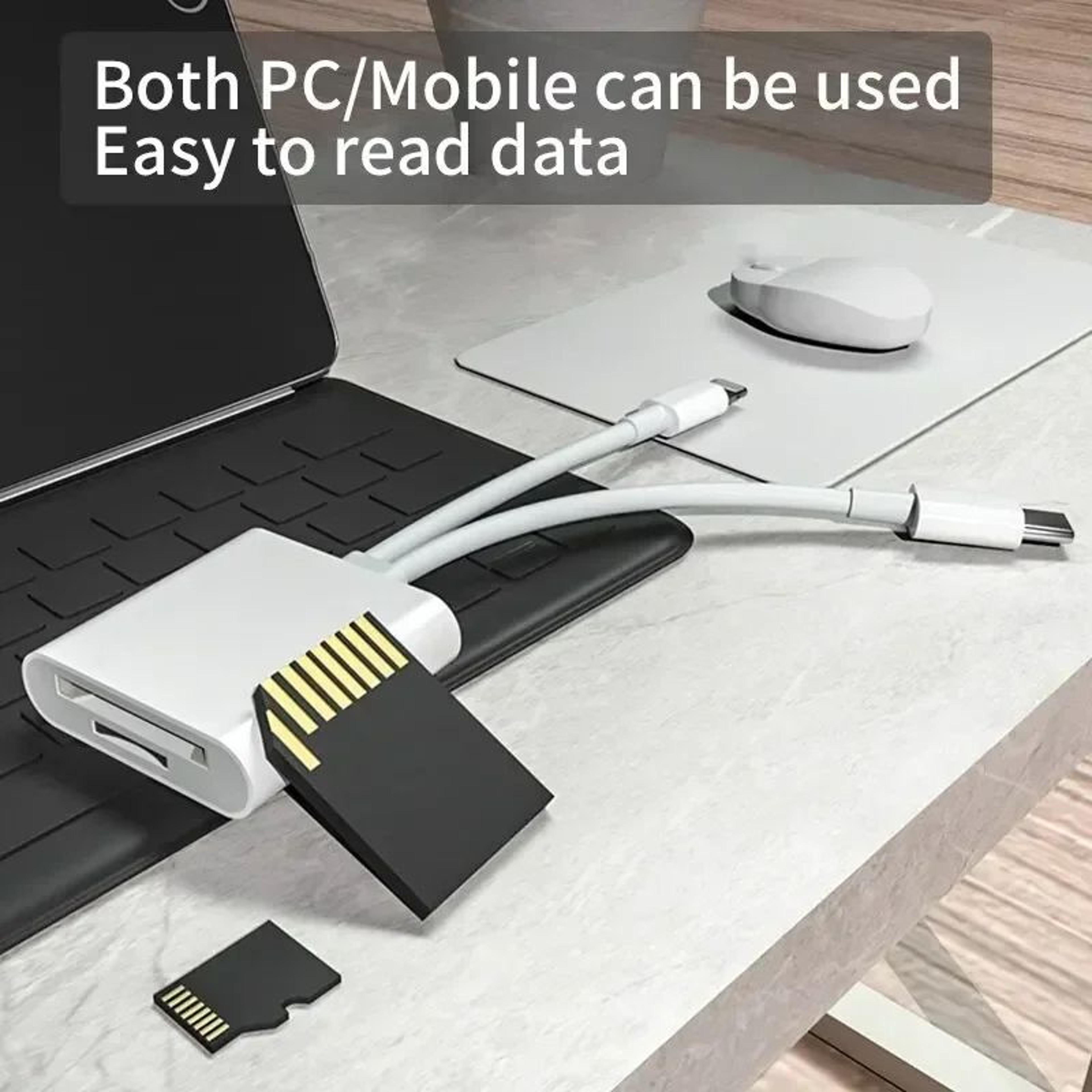 2 In 1 Type C And IOS SD TF Memory Card Reader 3