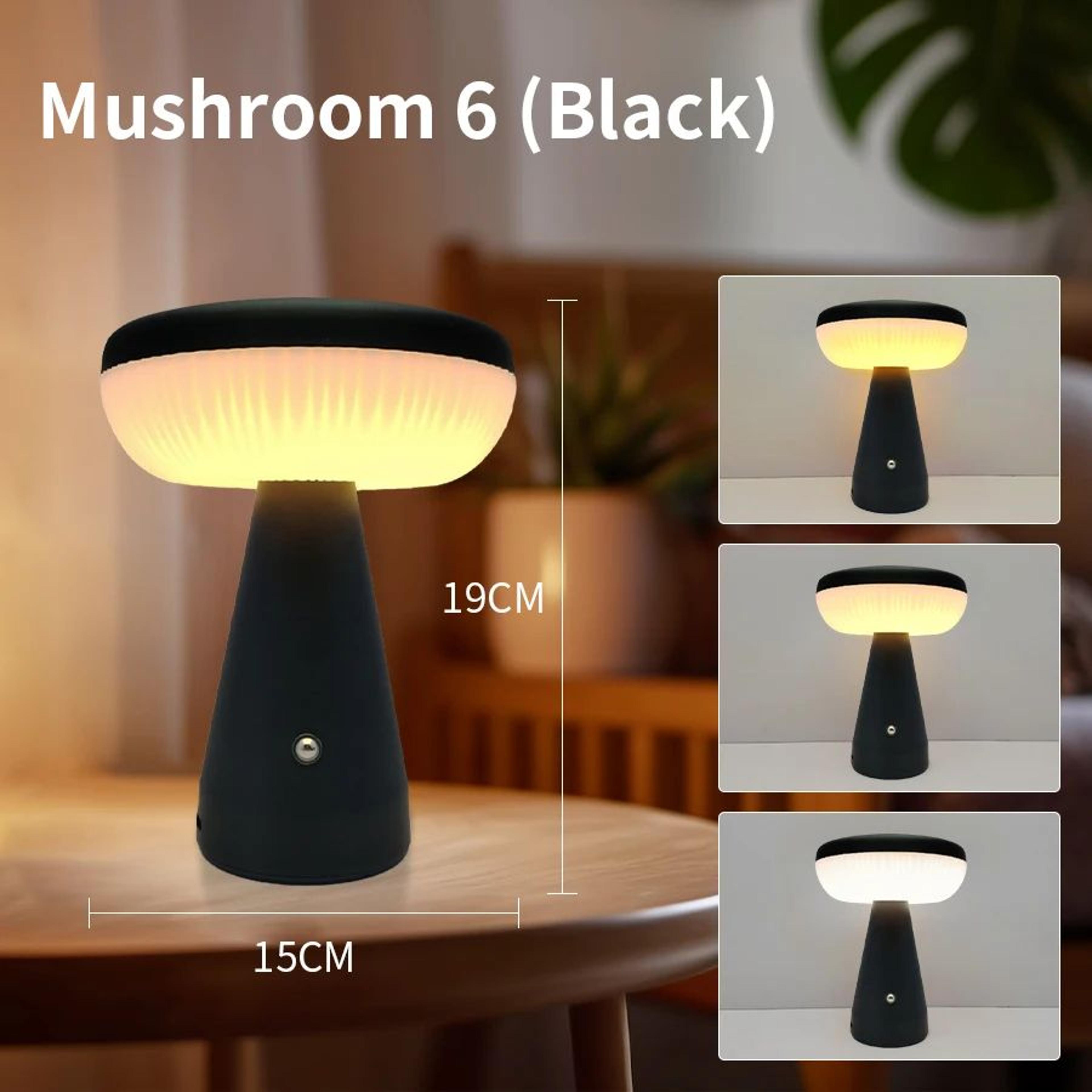Nordic Mushroom LED Table Lamp With Touch Dimming 12