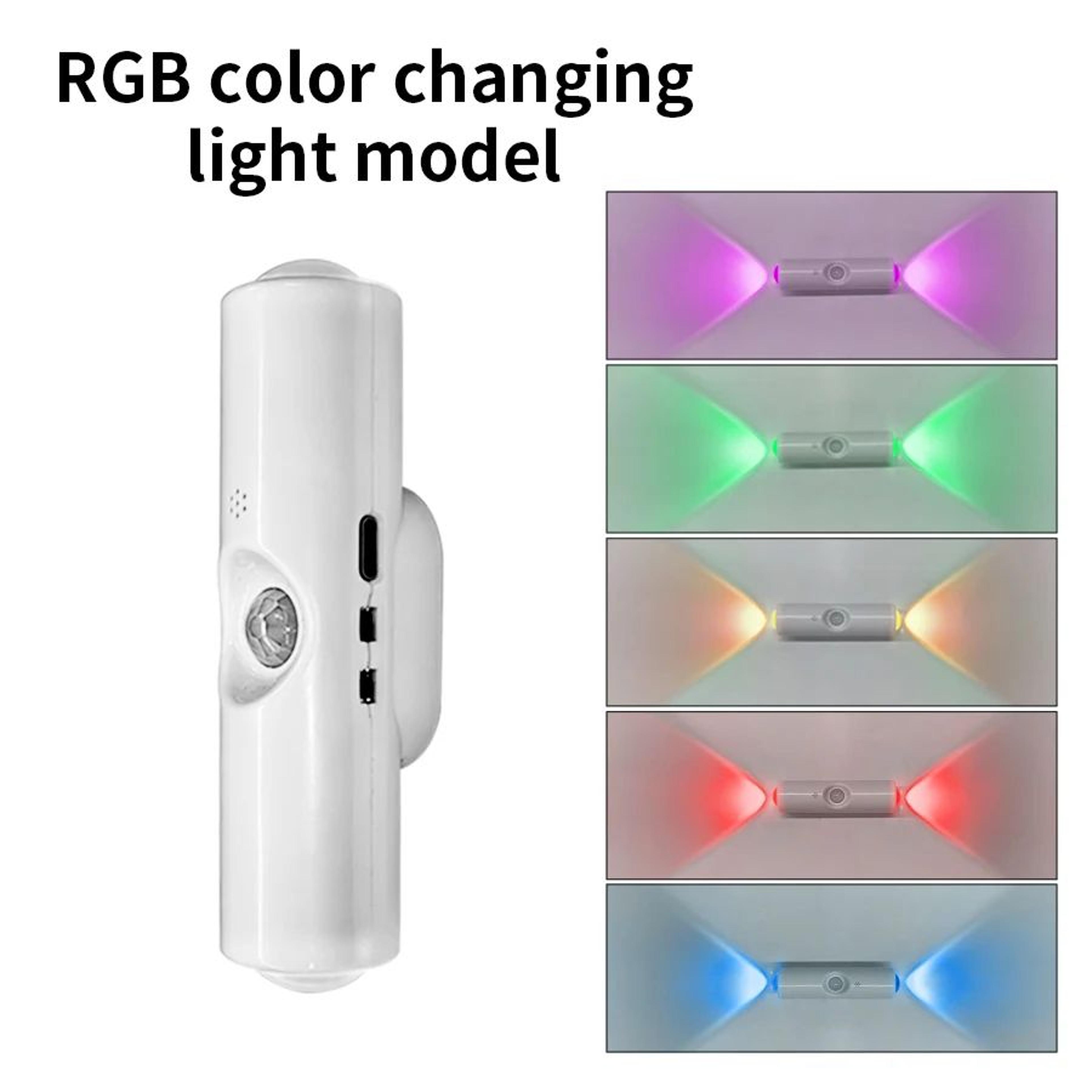 3 Color RGB Rechargeable Motion Sensor Cabinet Light 6