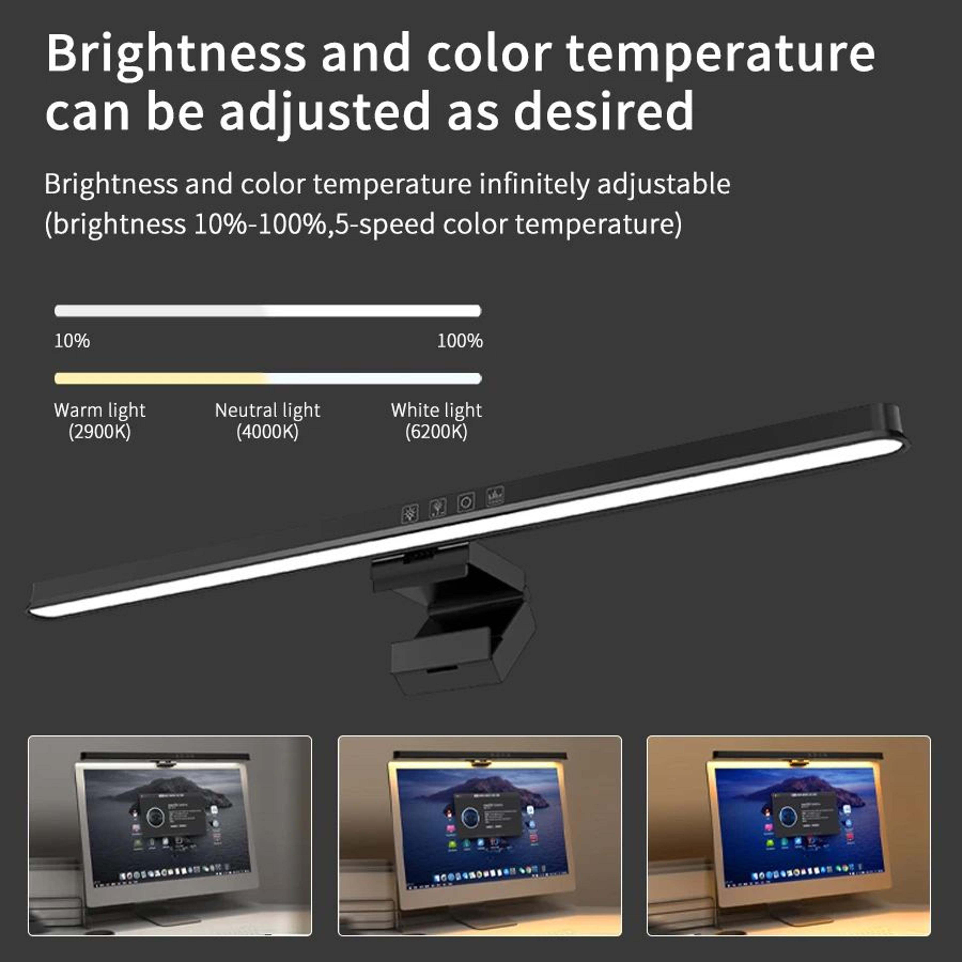 20 inch usb dimmable led monitor light bar