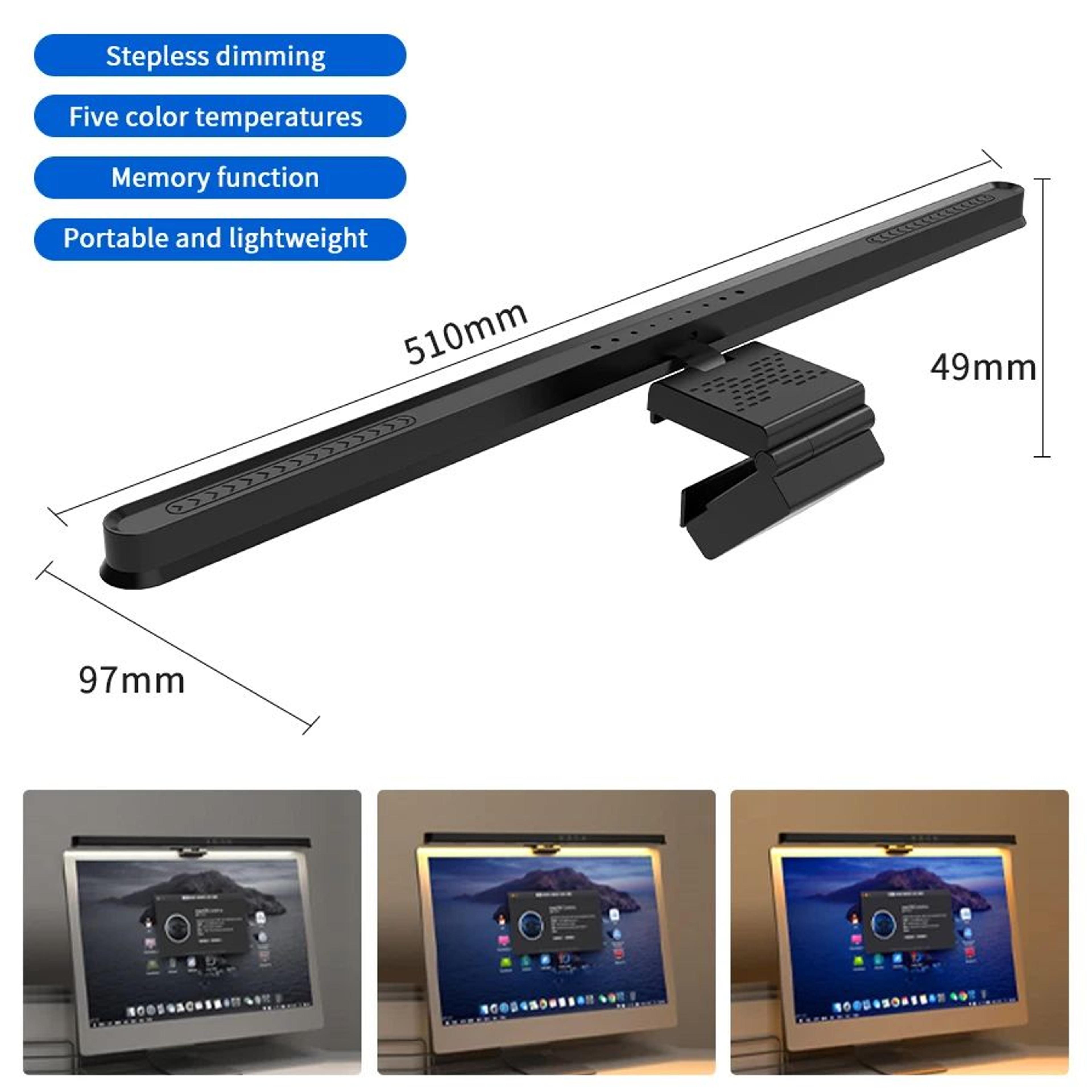 20 Inch USB Dimmable LED Monitor Light Bar 6